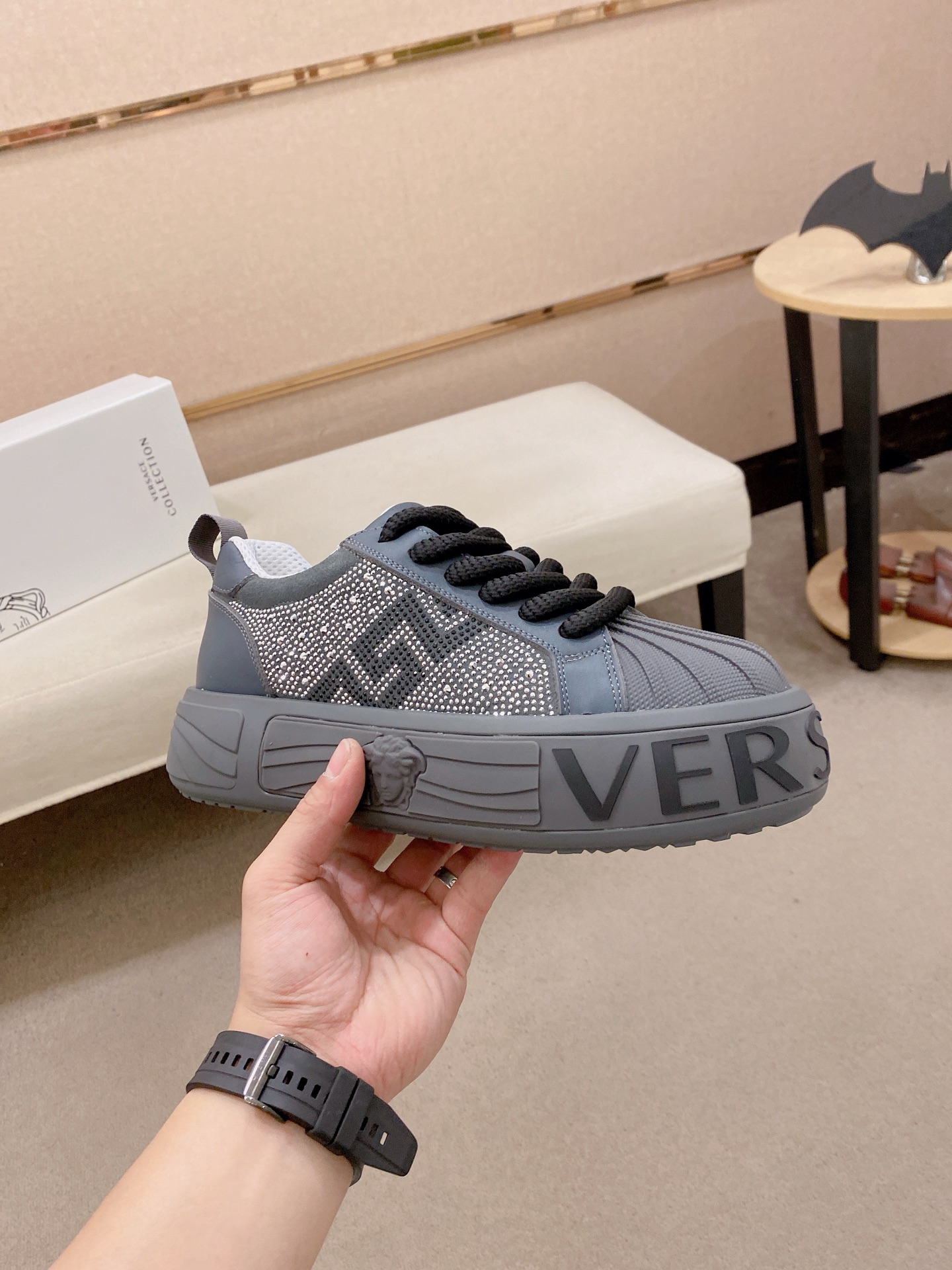 Versace Style Leather Men's Shoes style reference detail image 4 from source 767159