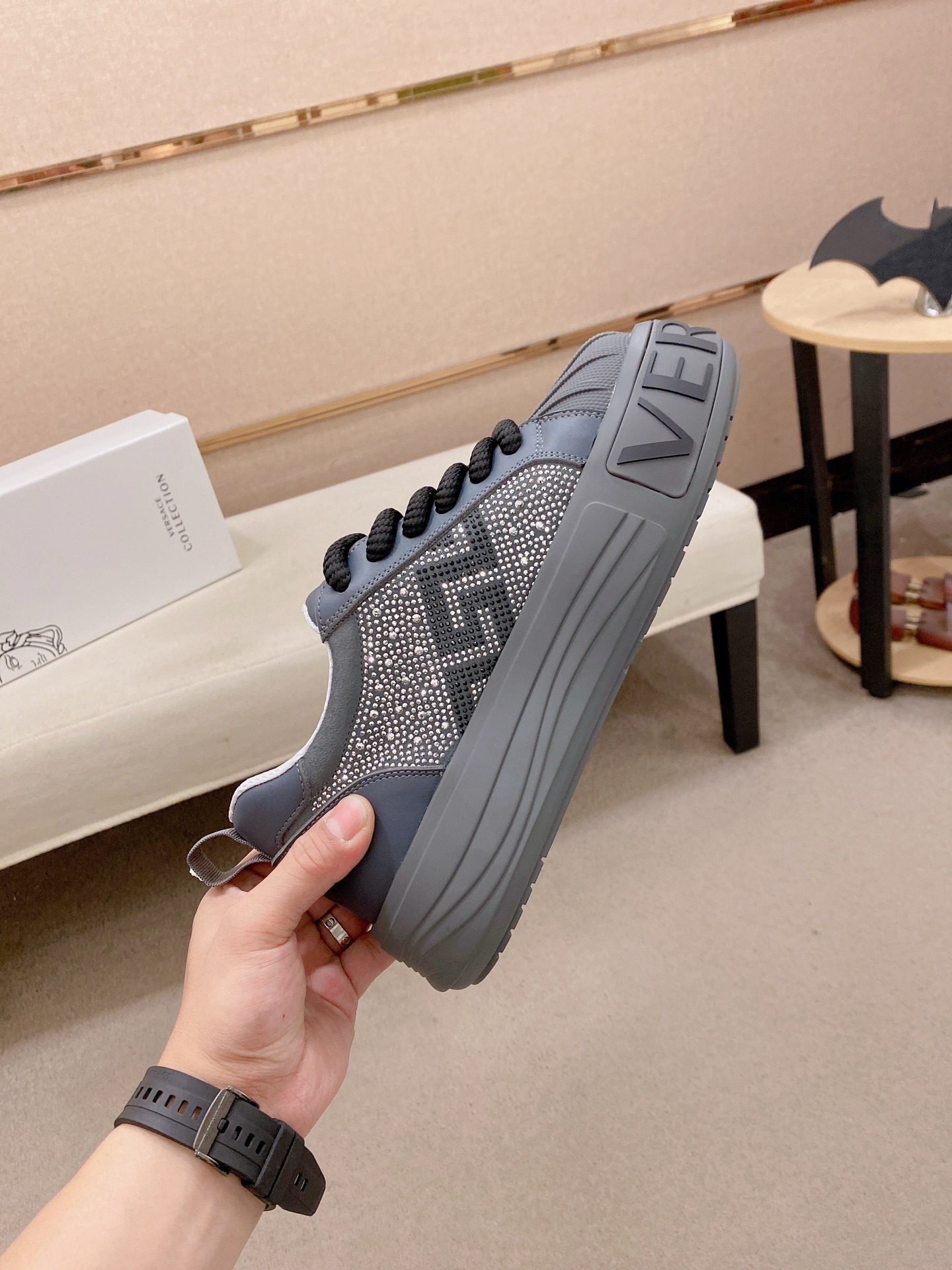 Versace Style Leather Men's Shoes style reference detail image 5 from source 767159