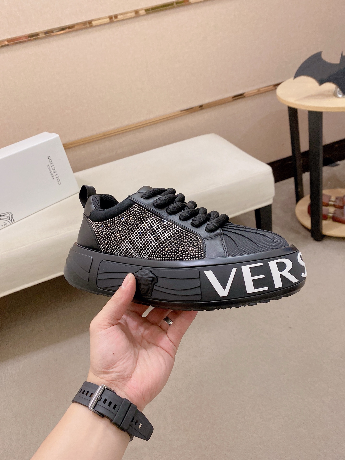 Versace Style Leather Men's Shoes style reference detail image 4 from source 767157