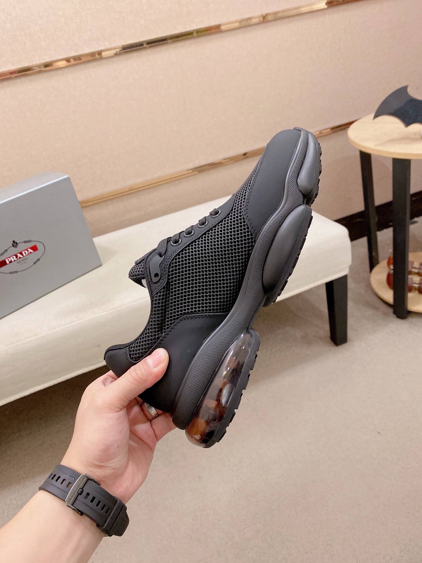 Prada Style Leather Men's Shoes style reference detail image 5 from source 767237