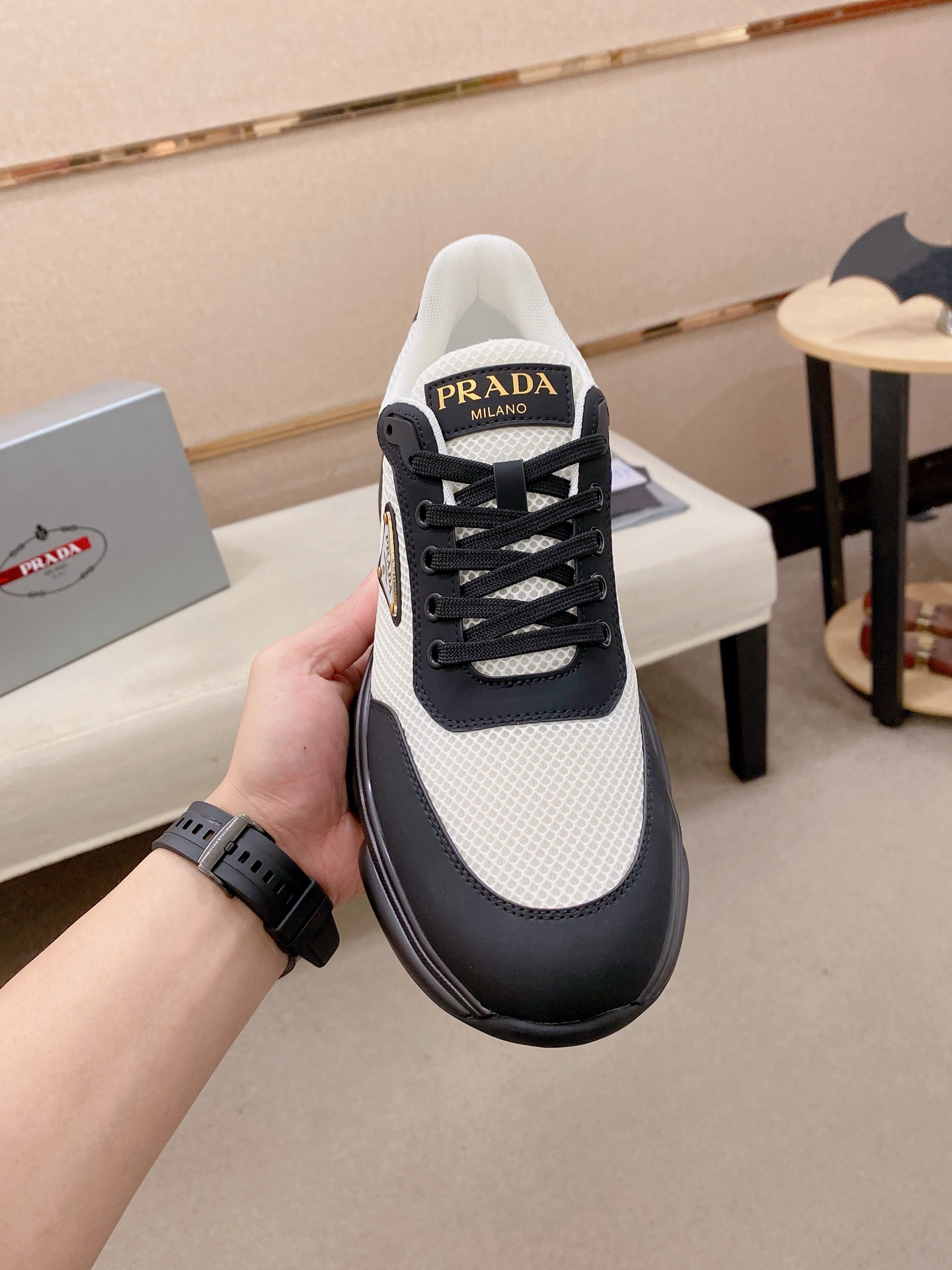 Prada Style Leather Men's Shoes Lookbook Reference image 2