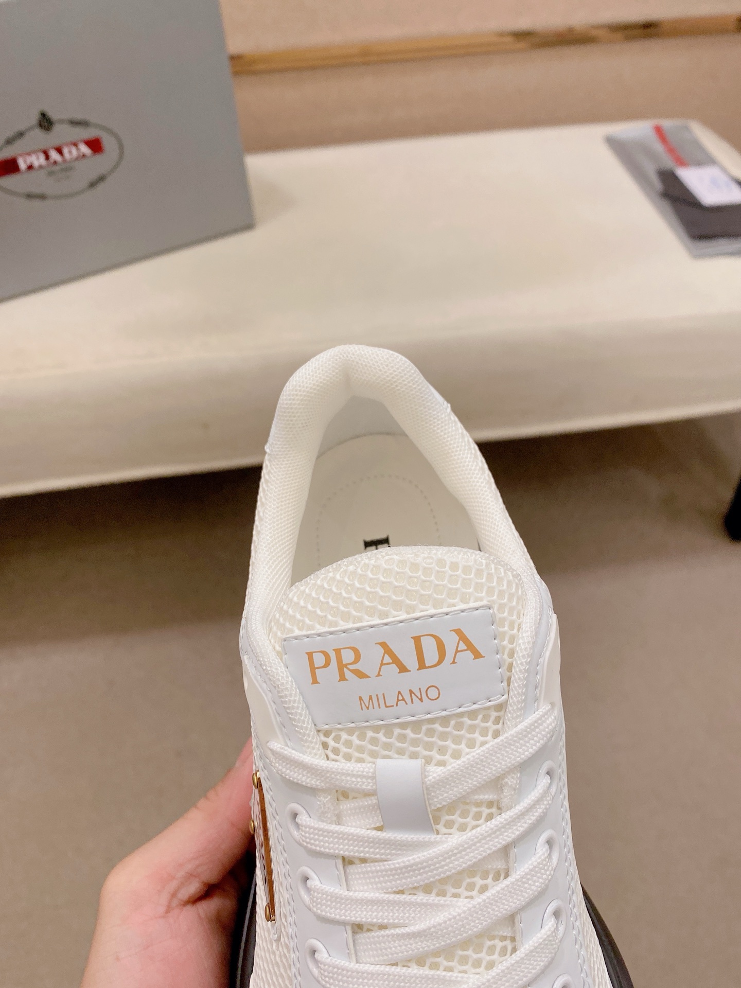 Prada Style Leather Men's Shoes style reference detail image 6 from source 767240