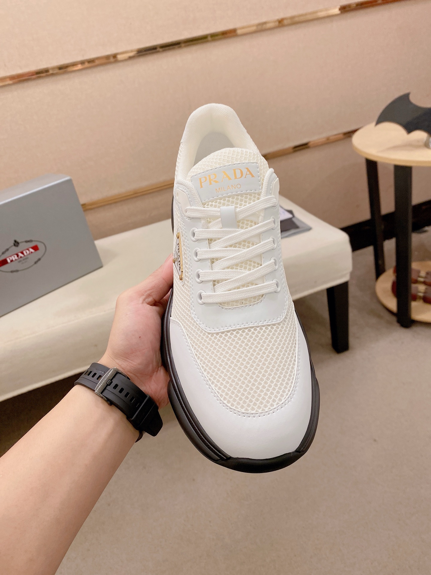 Prada Style Leather Men's Shoes Lookbook Reference image 2