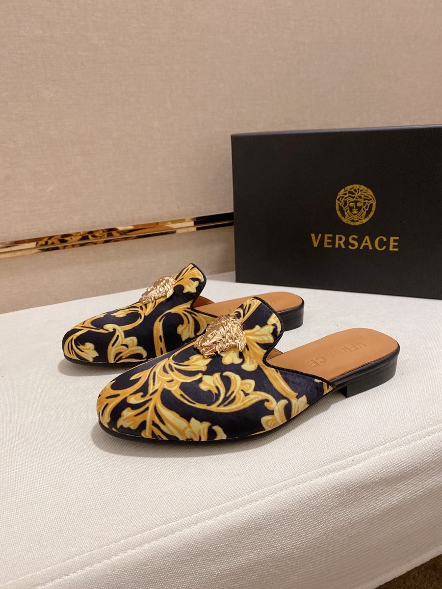 Versace Style Leather Men's Shoes style reference detail image 5 from source 781453