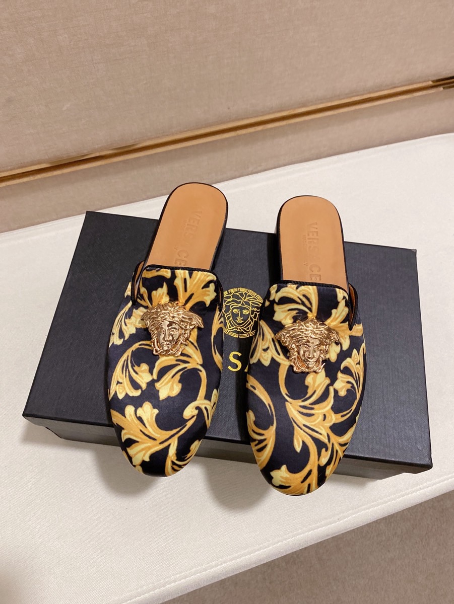 Versace Style Leather Men's Shoes style reference detail image 7 from source 781453