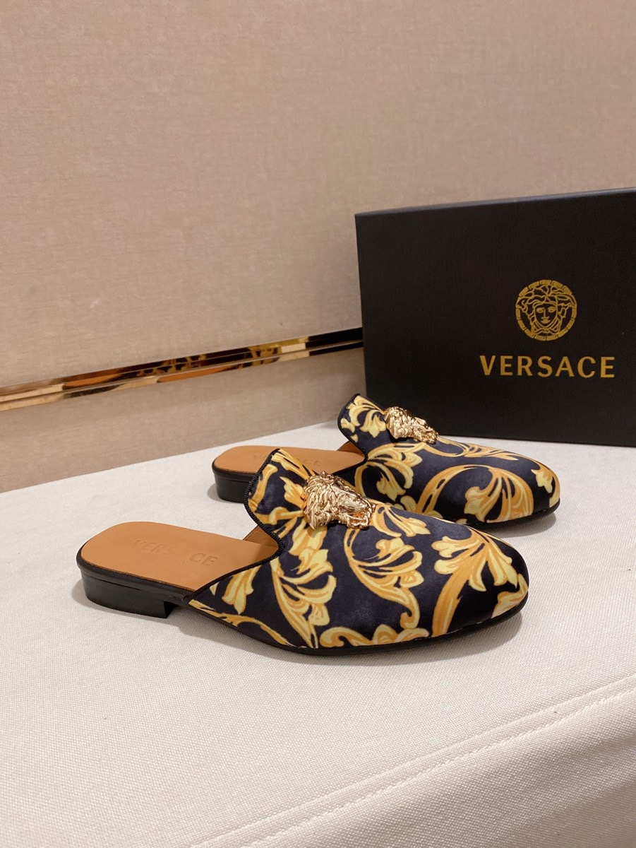 Versace Style Leather Men's Shoes style reference detail image 4 from source 781453
