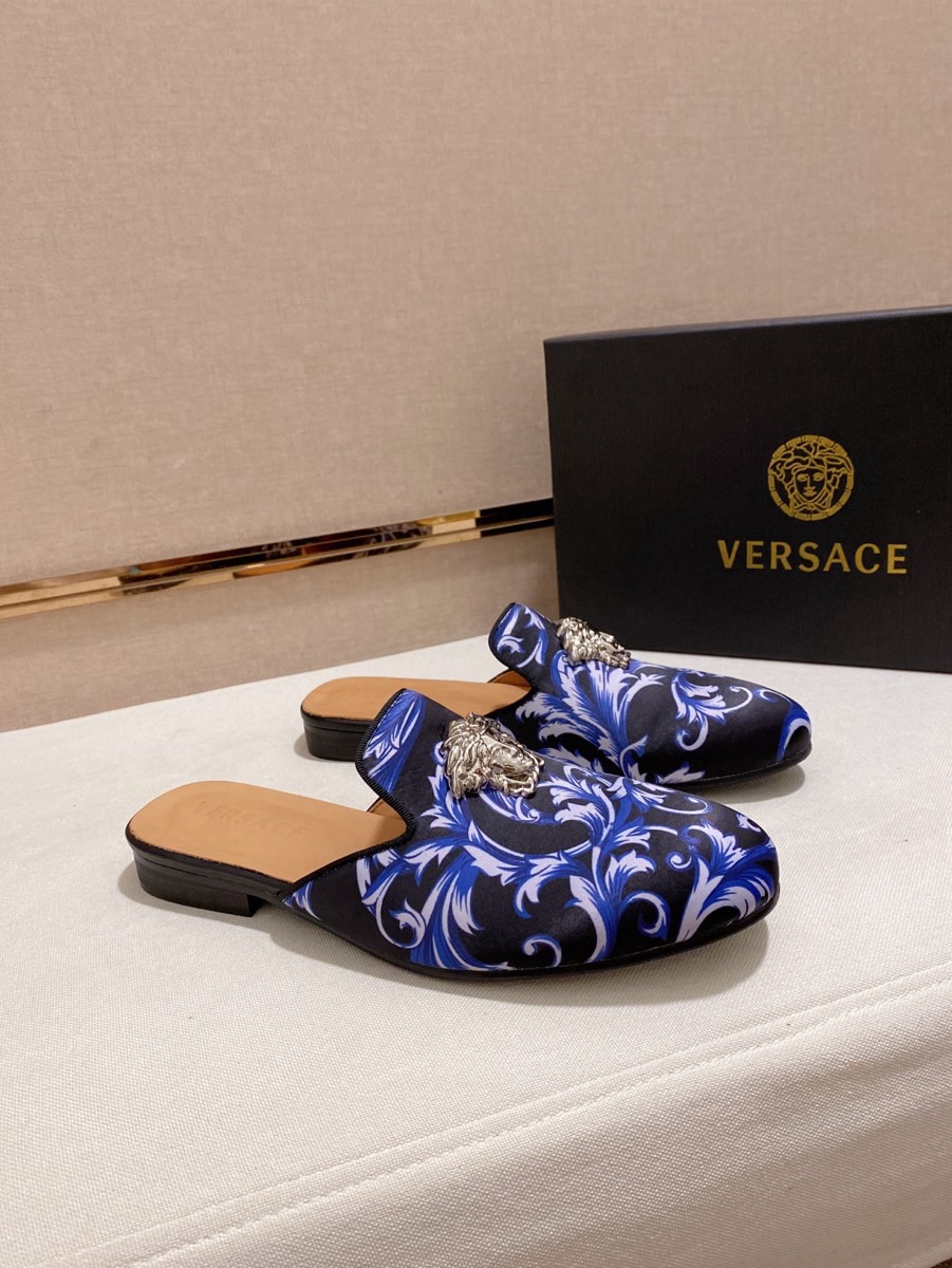 Versace Style Leather Men's Shoes style reference detail image 4 from source 781454