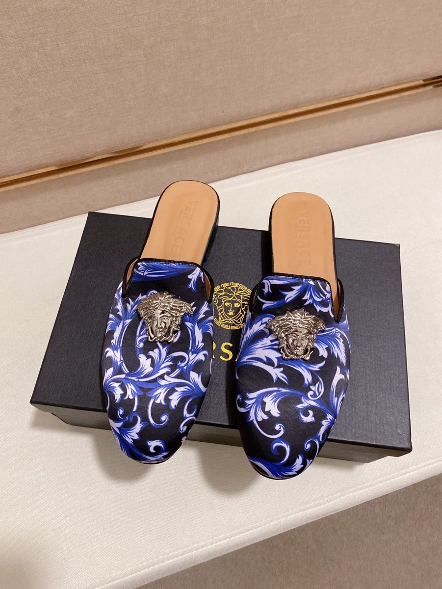 Versace Style Leather Men's Shoes style reference detail image 7 from source 781454