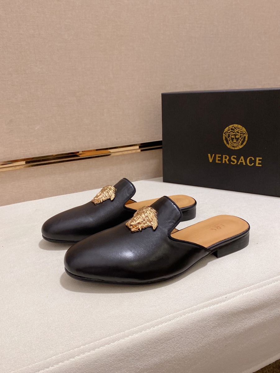 Versace Style Leather Men's Shoes style reference detail image 5 from source 781455