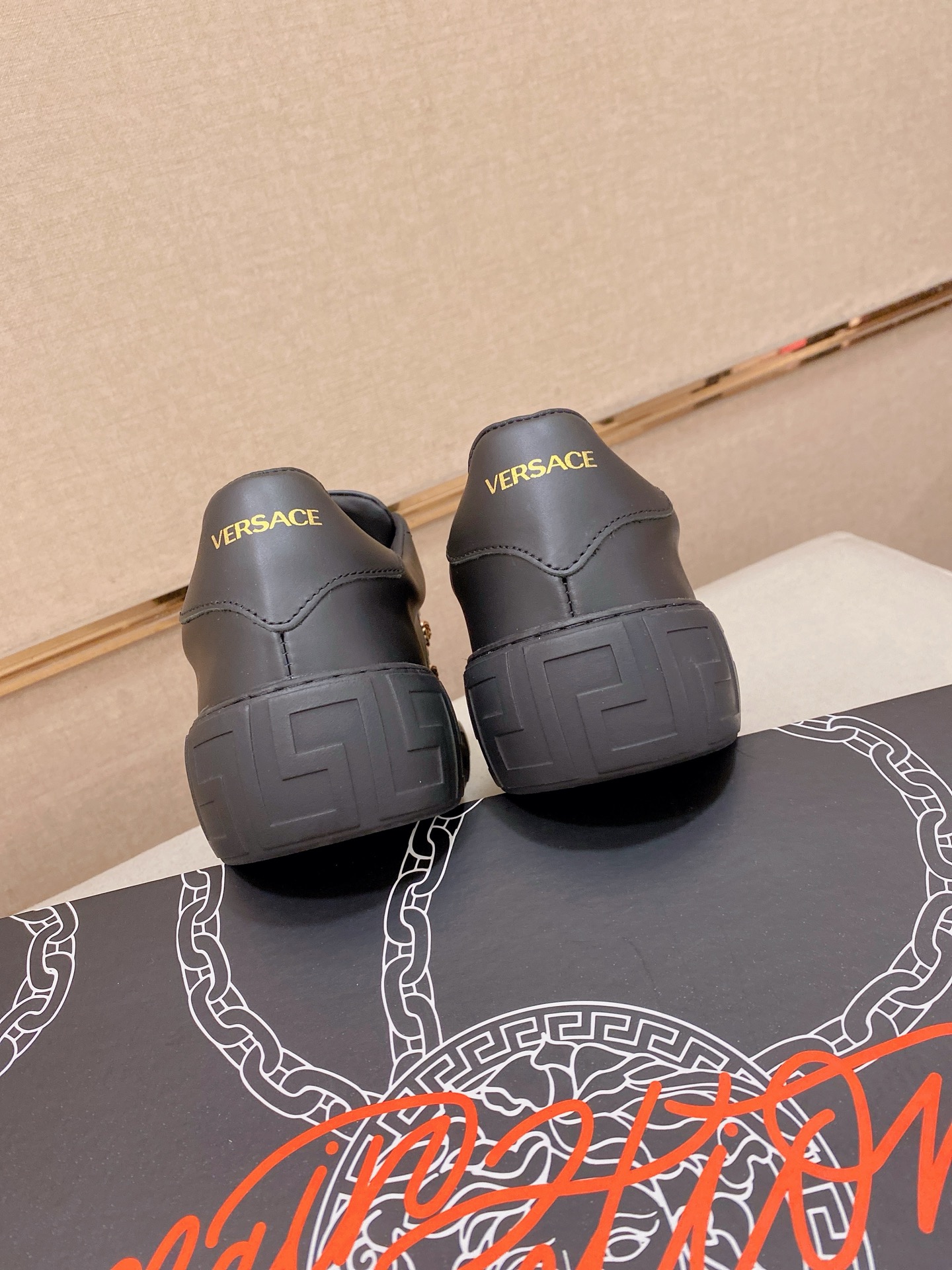 Versace Style Leather Men's Shoes style reference detail image 8 from source 781456