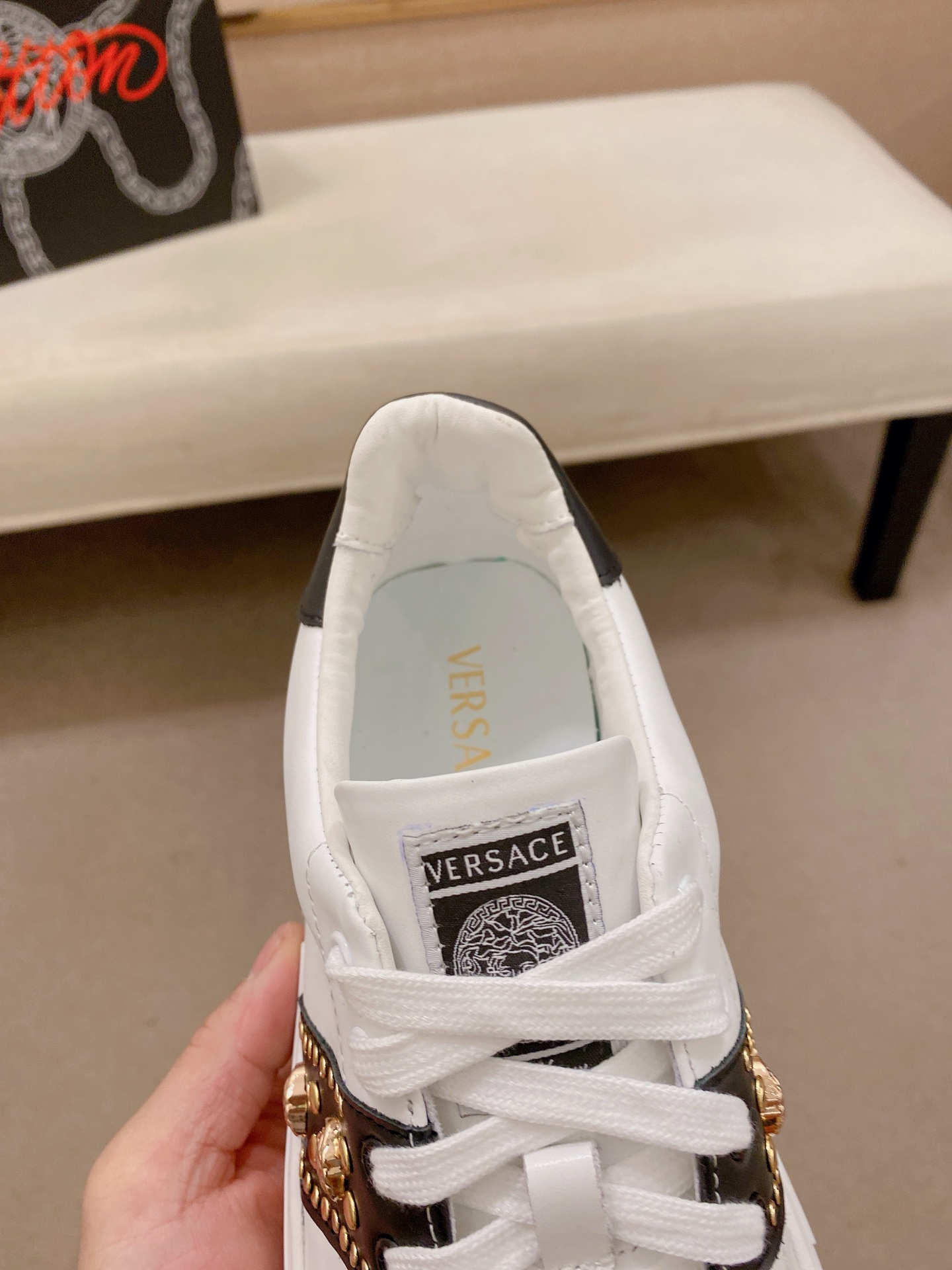 Versace Style Leather Men's Shoes style reference detail image 6 from source 781458