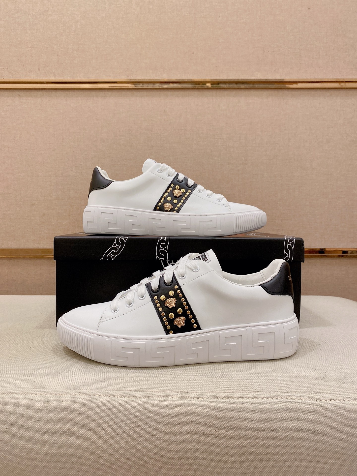 Versace Style Leather Men's Shoes style reference detail image 7 from source 781458