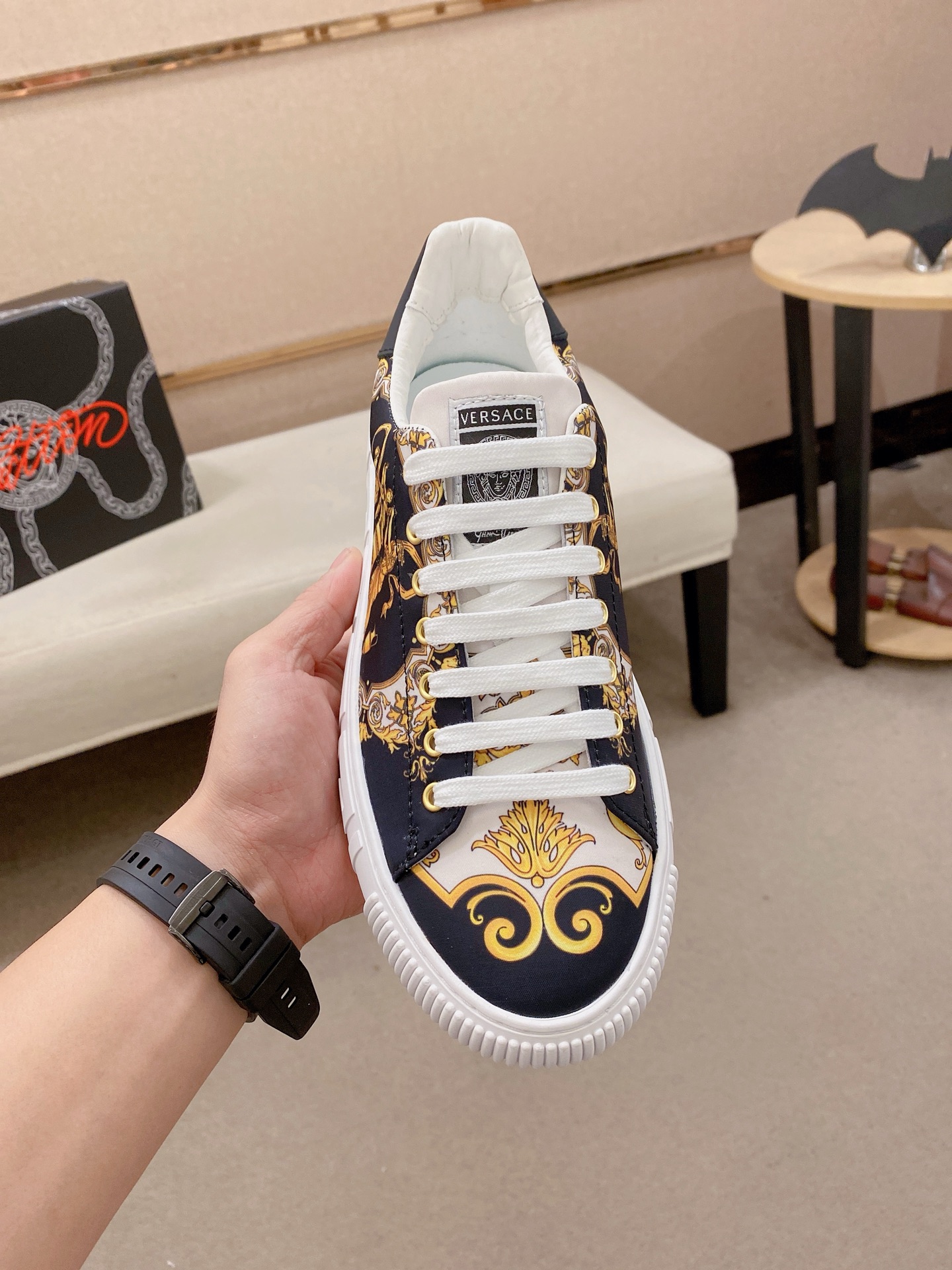 Versace Style Leather Men's Shoes style reference detail image 2 from source 781460