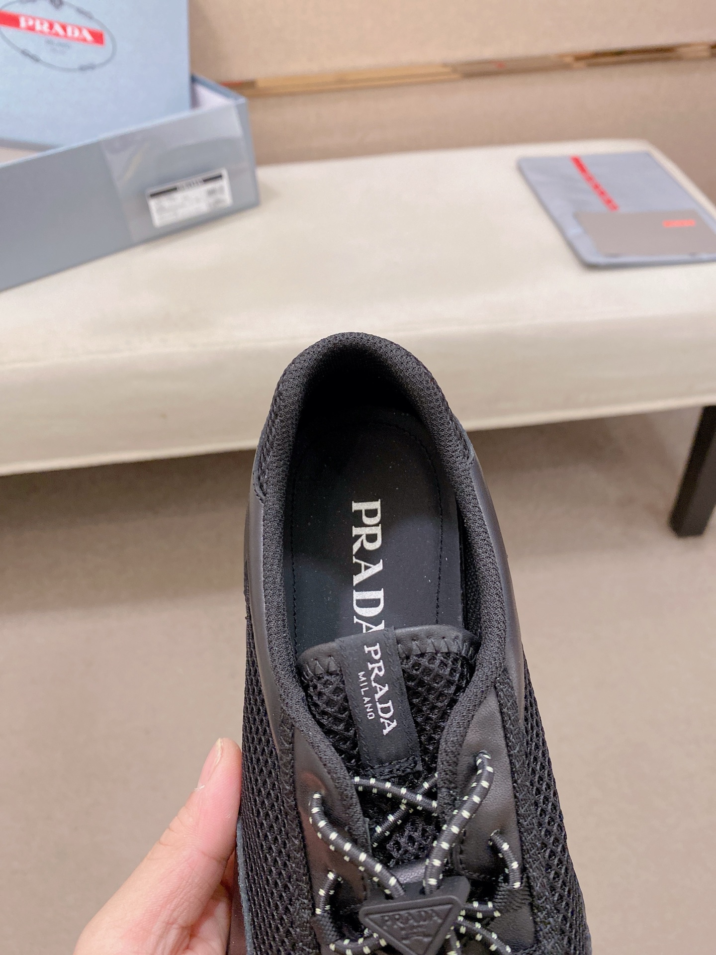 Prada Style Leather Men's Shoes style reference detail image 6 from source 781955