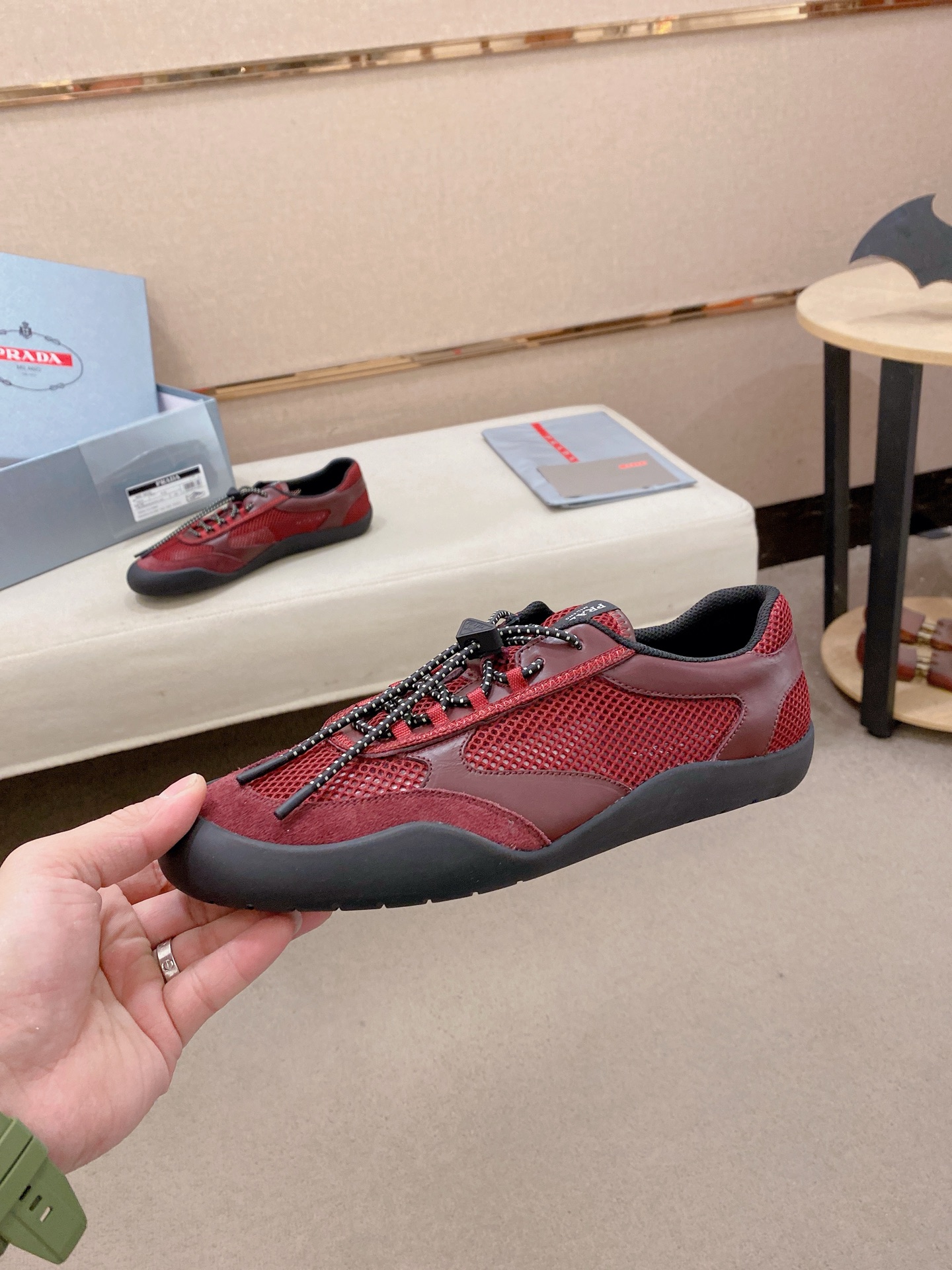 Prada Style Leather Men's Shoes style reference detail image 3 from source 781956