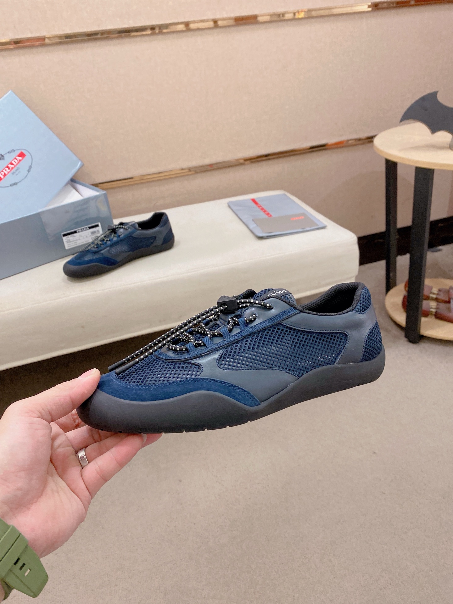 Prada Style Leather Men's Shoes style reference detail image 3 from source 781957