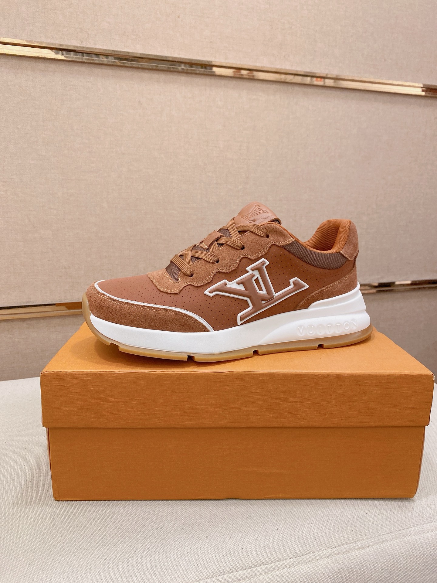 LV Style Leather Men's Shoes Lookbook Reference image 1
