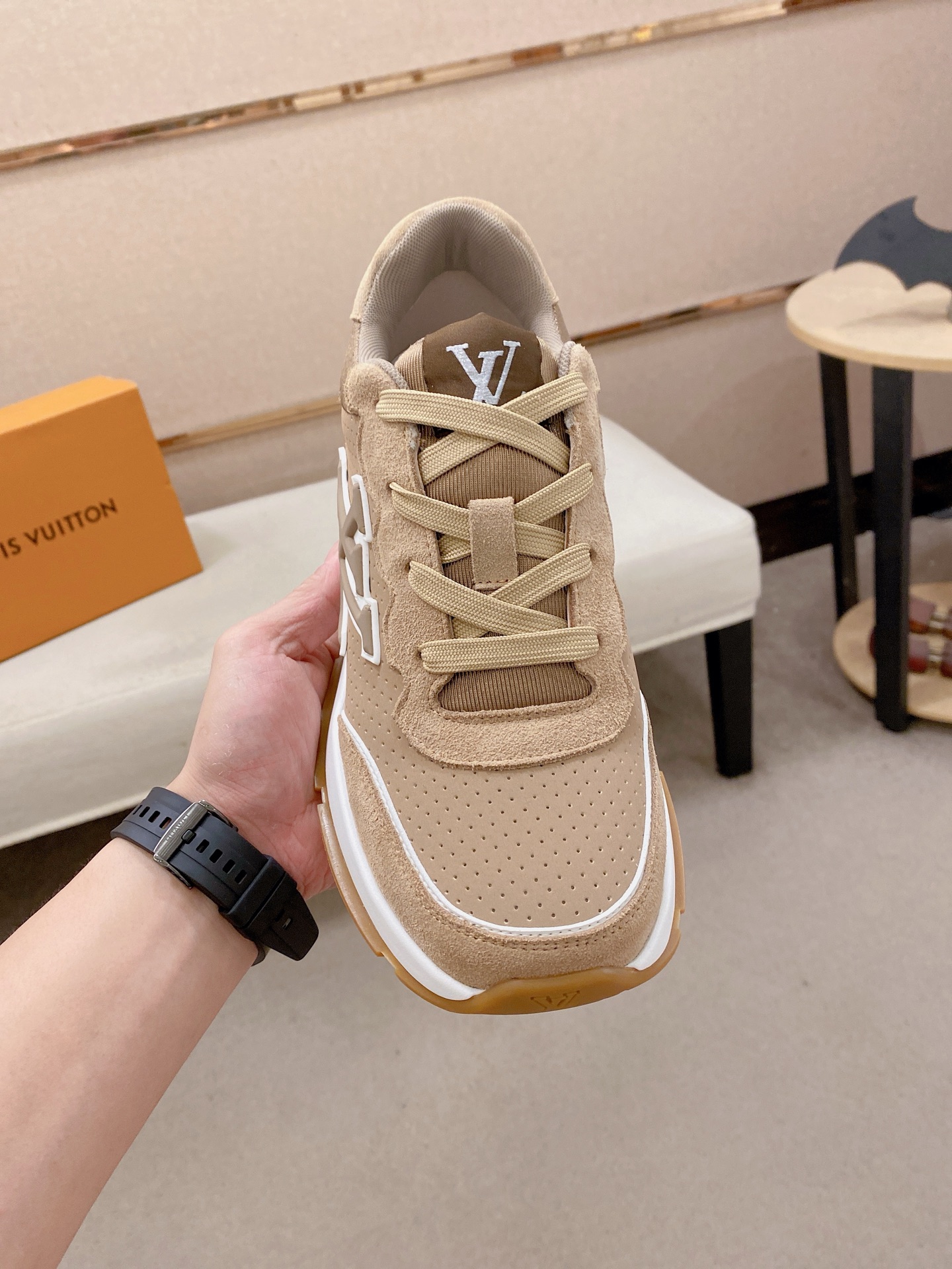 LV Style Leather Men's Shoes Lookbook Reference image 2
