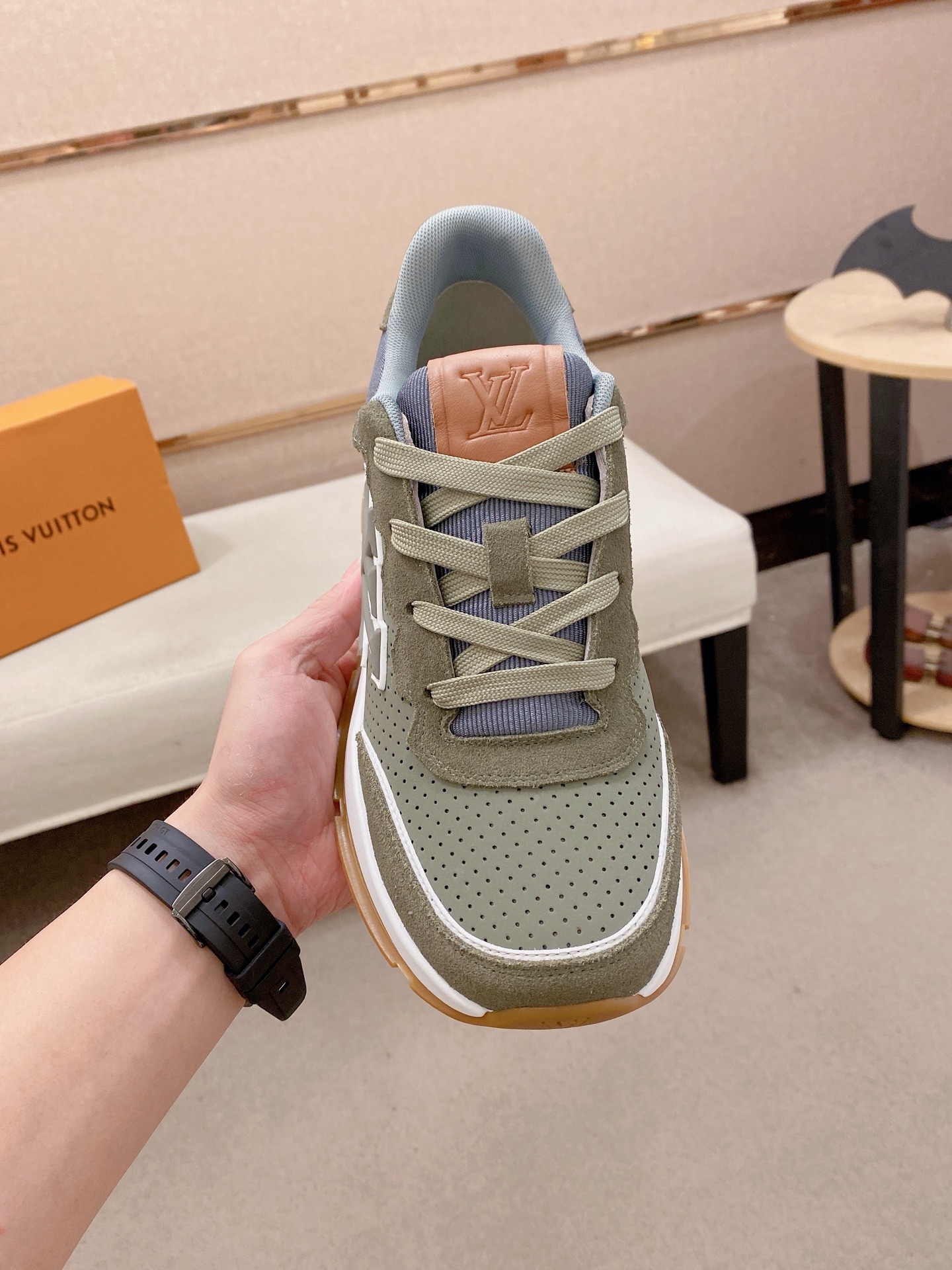 LV Style Leather Men's Shoes Lookbook Reference image 2