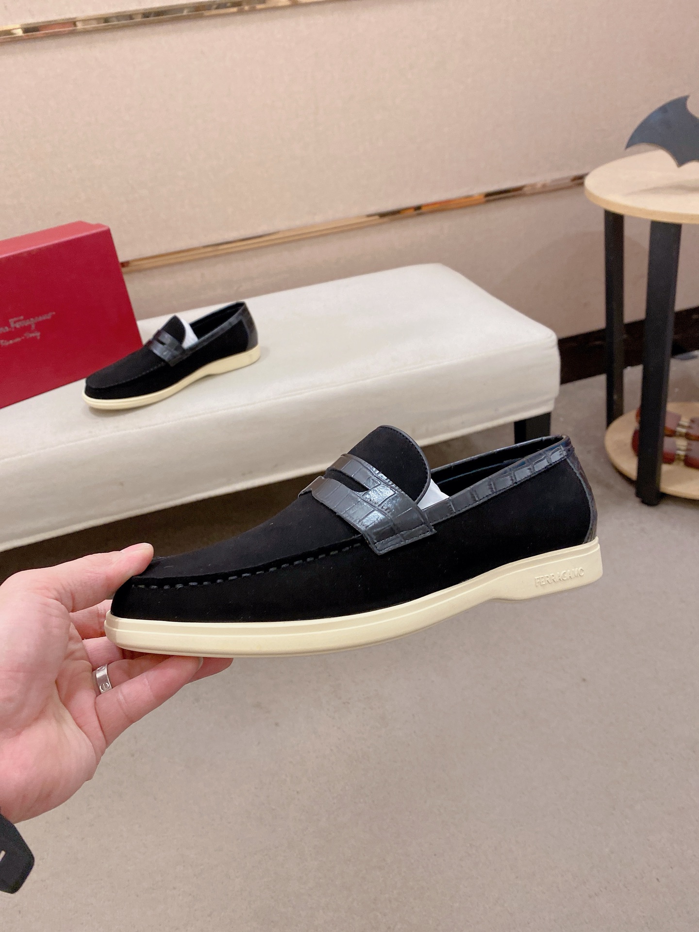 Ferragamo Style Leather Men's Shoes Men's Shoes Men's Shoes detail image 3 from source 783461