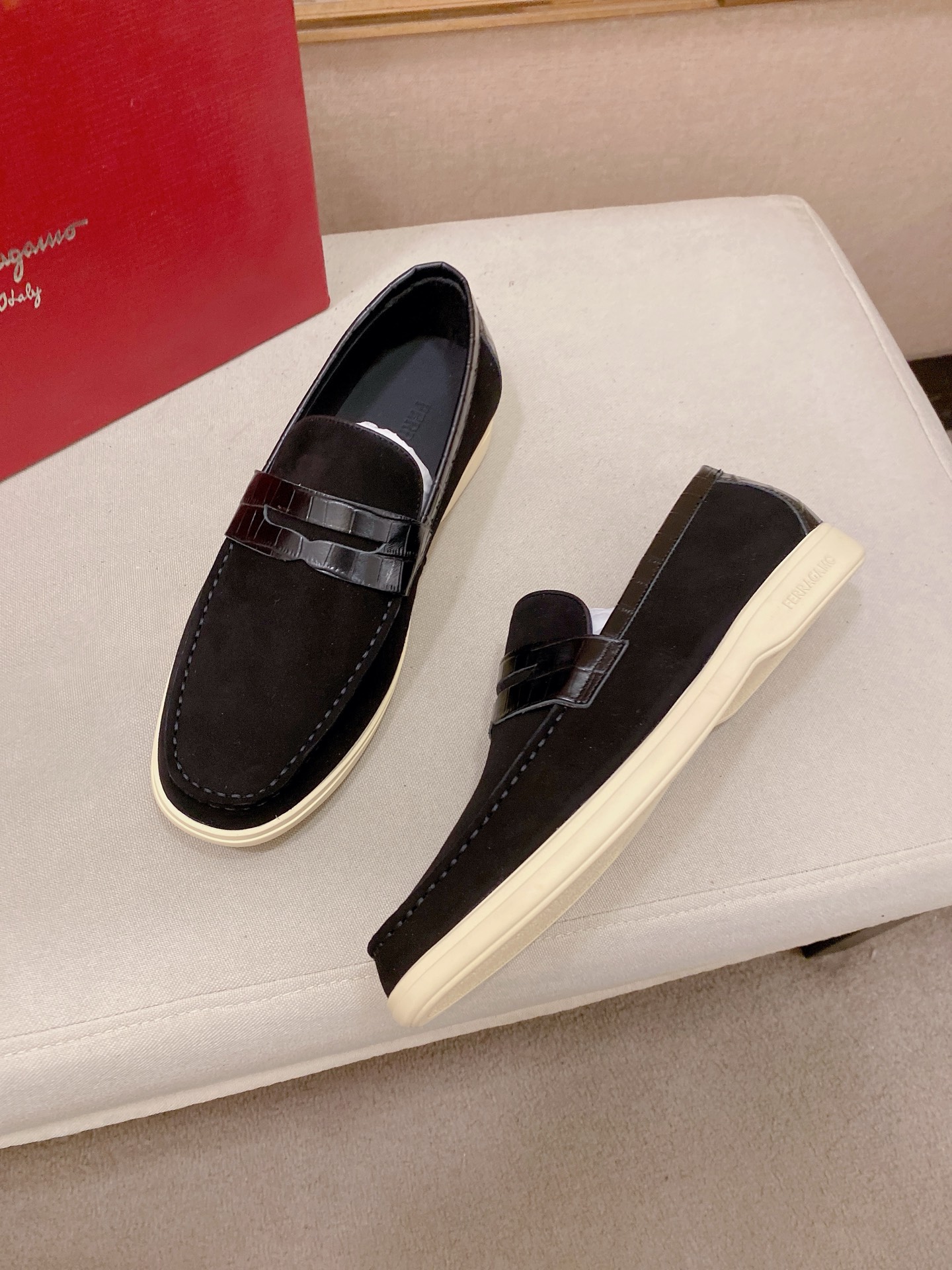 Ferragamo Style Leather Men's Shoes Men's Shoes Men's Shoes detail image 7 from source 783461