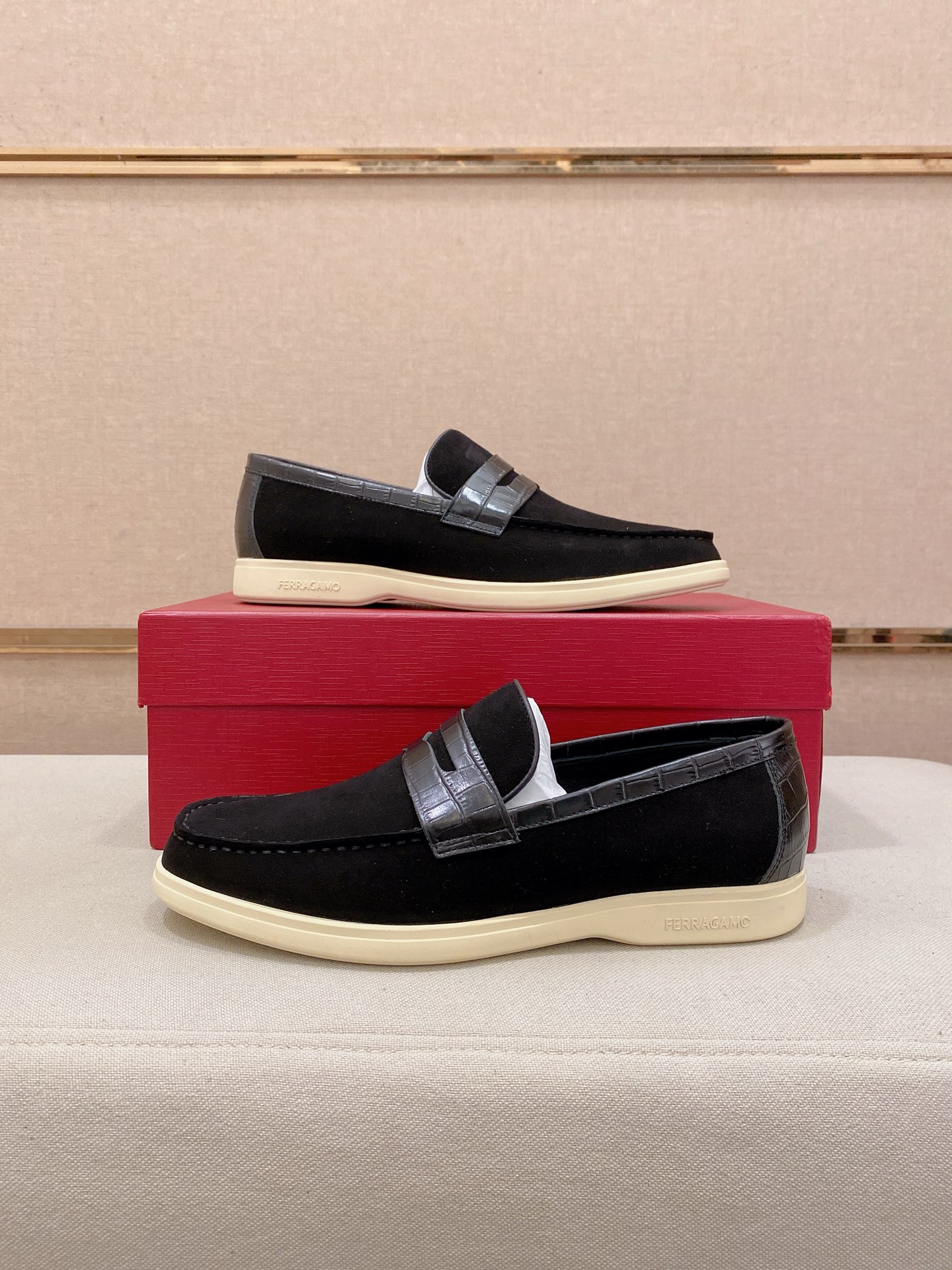 Ferragamo Style Leather Men's Shoes Men's Shoes Men's Shoes detail image 8 from source 783461