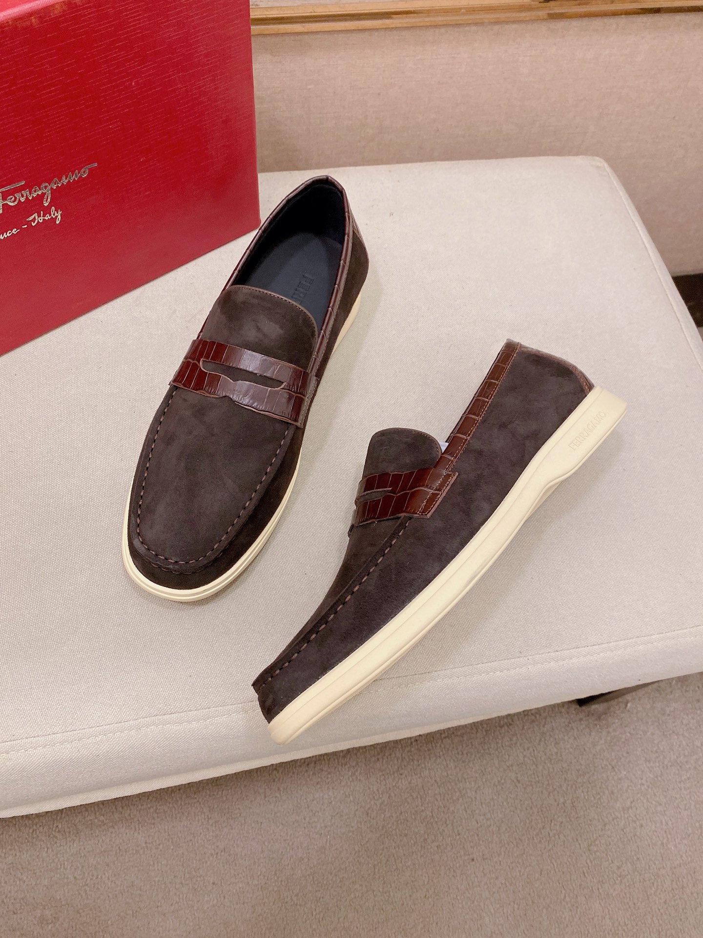 Ferragamo Style Leather Men's Shoes Men's Shoes Men's Shoes detail image 7 from source 783462