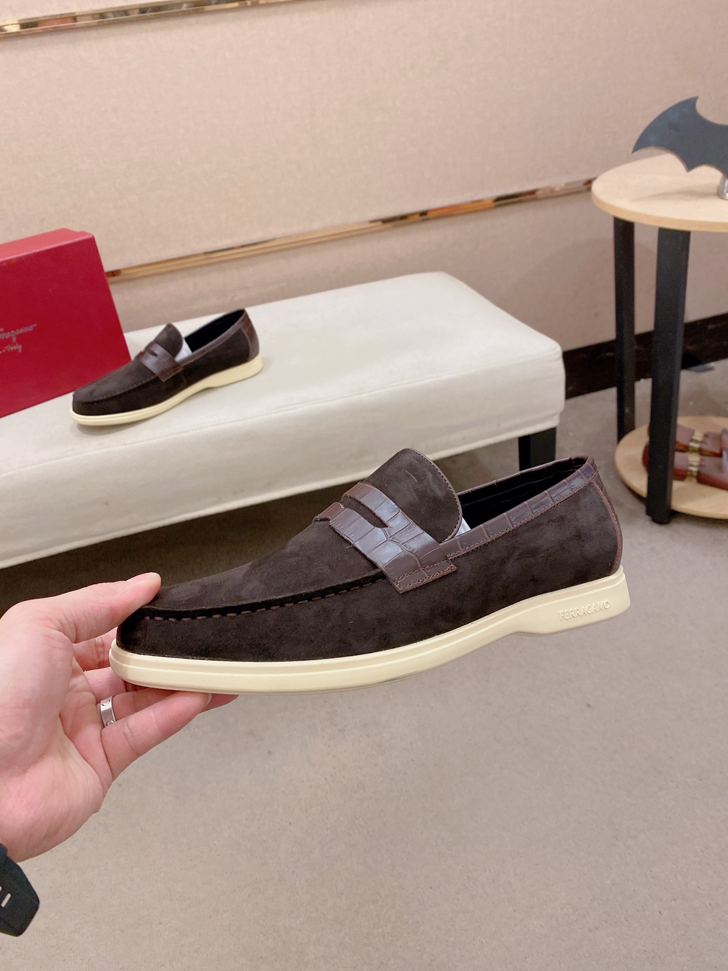 Ferragamo Style Leather Men's Shoes Men's Shoes Men's Shoes detail image 3 from source 783462