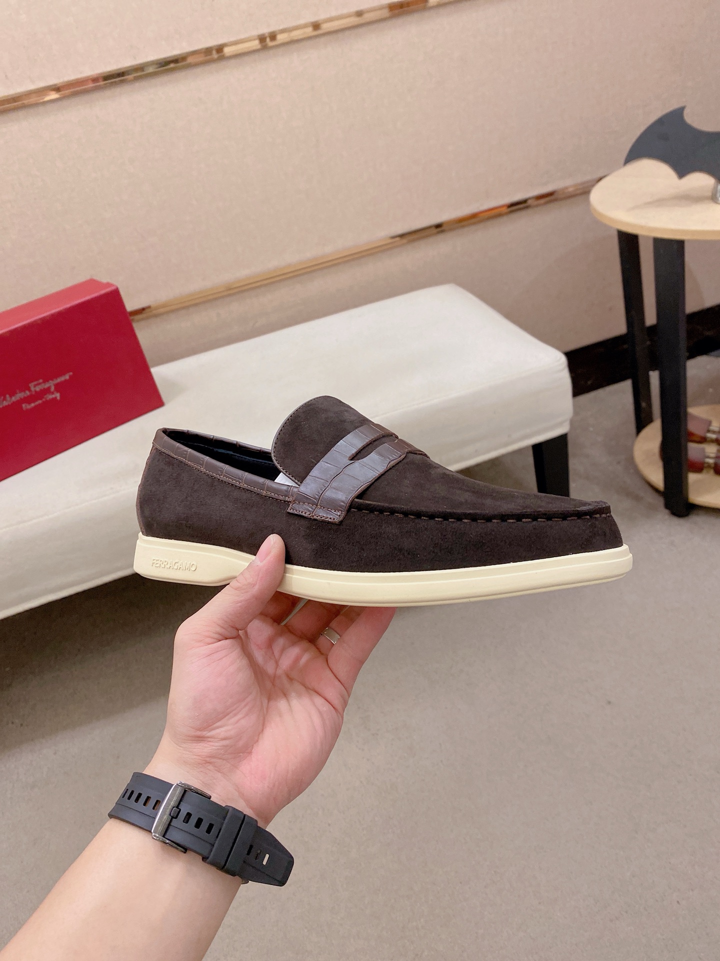 Ferragamo Style Leather Men's Shoes Men's Shoes Men's Shoes detail image 4 from source 783462