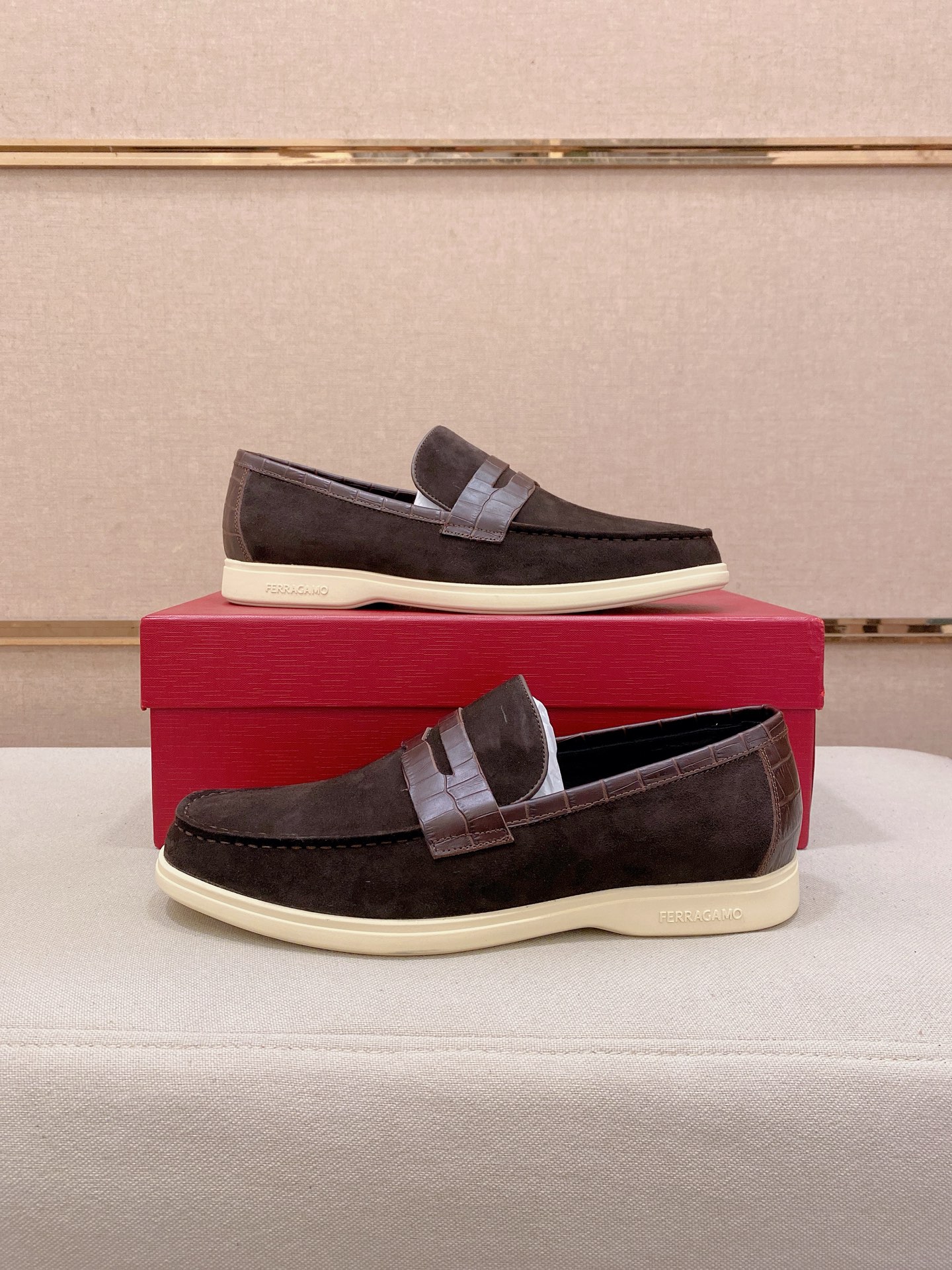 Ferragamo Style Leather Men's Shoes Men's Shoes Men's Shoes detail image 8 from source 783462