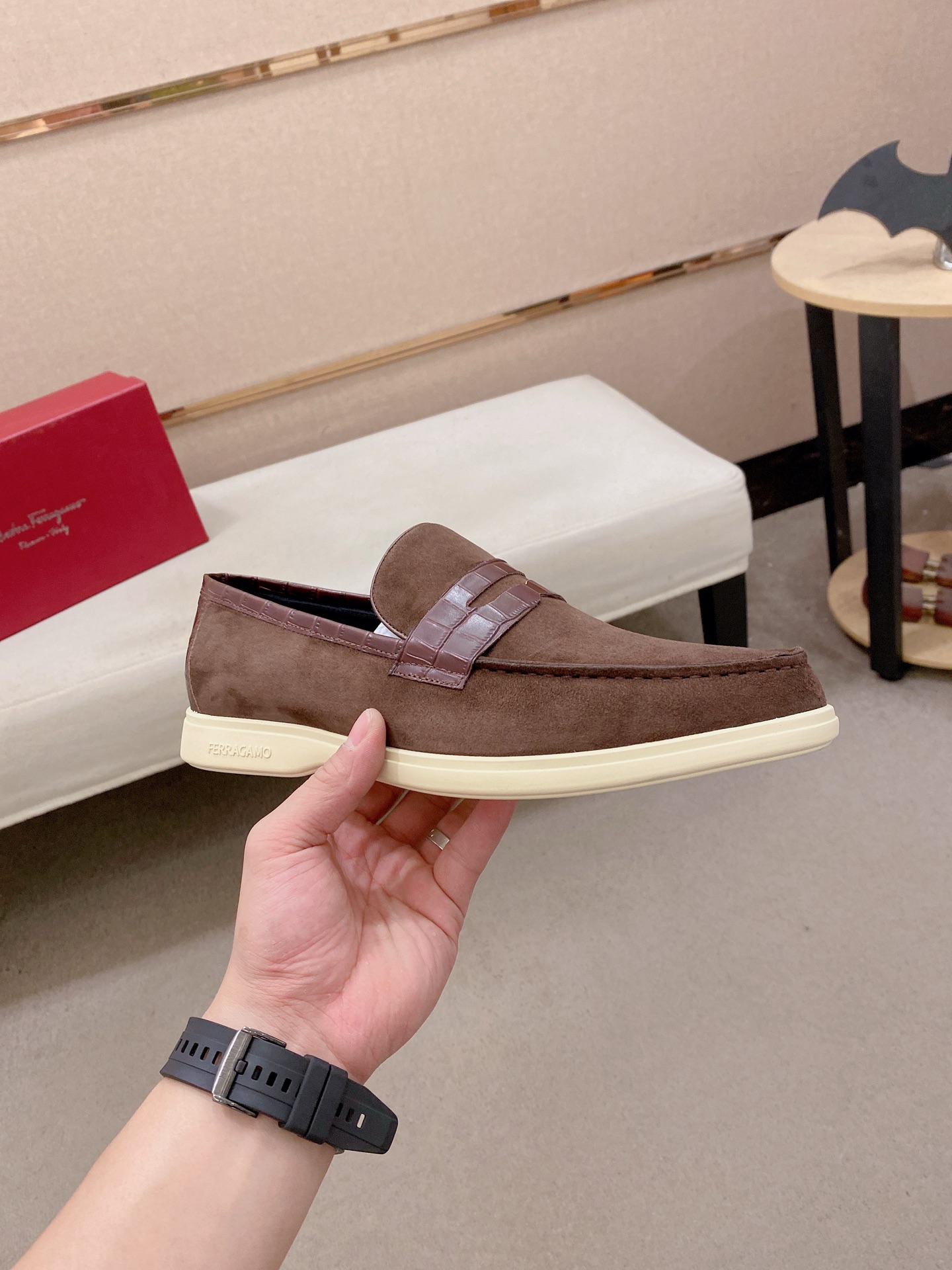 Ferragamo Style Leather Men's Shoes Men's Shoes Men's Shoes detail image 4 from source 783463