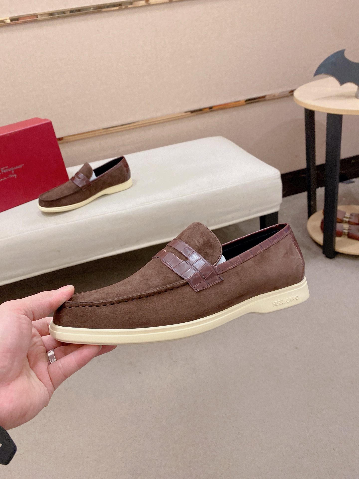 Ferragamo Style Leather Men's Shoes Men's Shoes Men's Shoes detail image 3 from source 783463