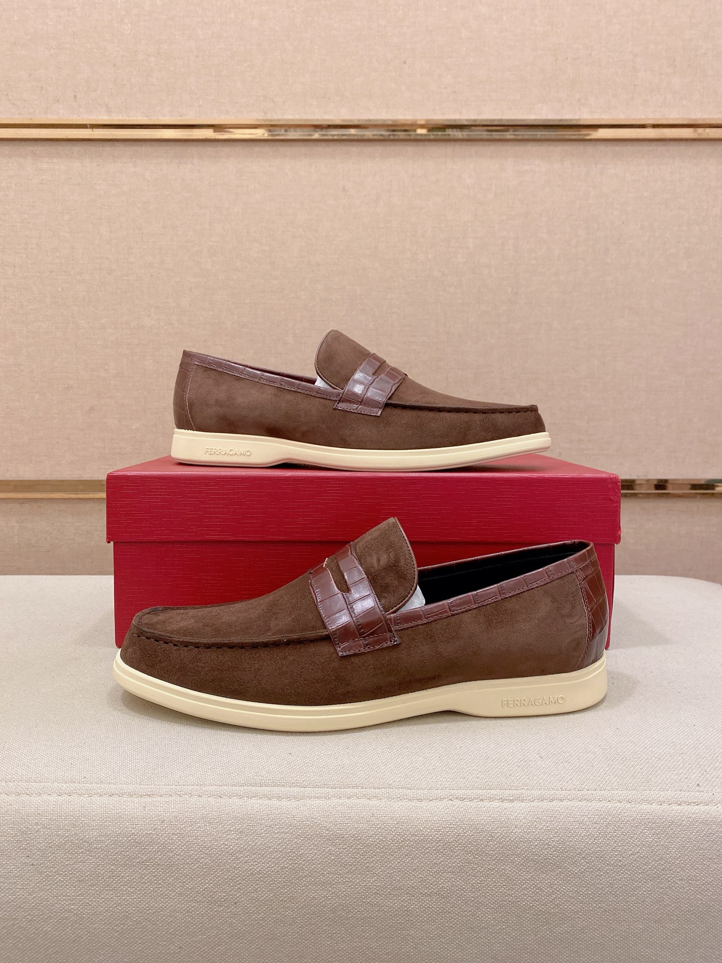 Ferragamo Style Leather Men's Shoes Men's Shoes Men's Shoes detail image 8 from source 783463