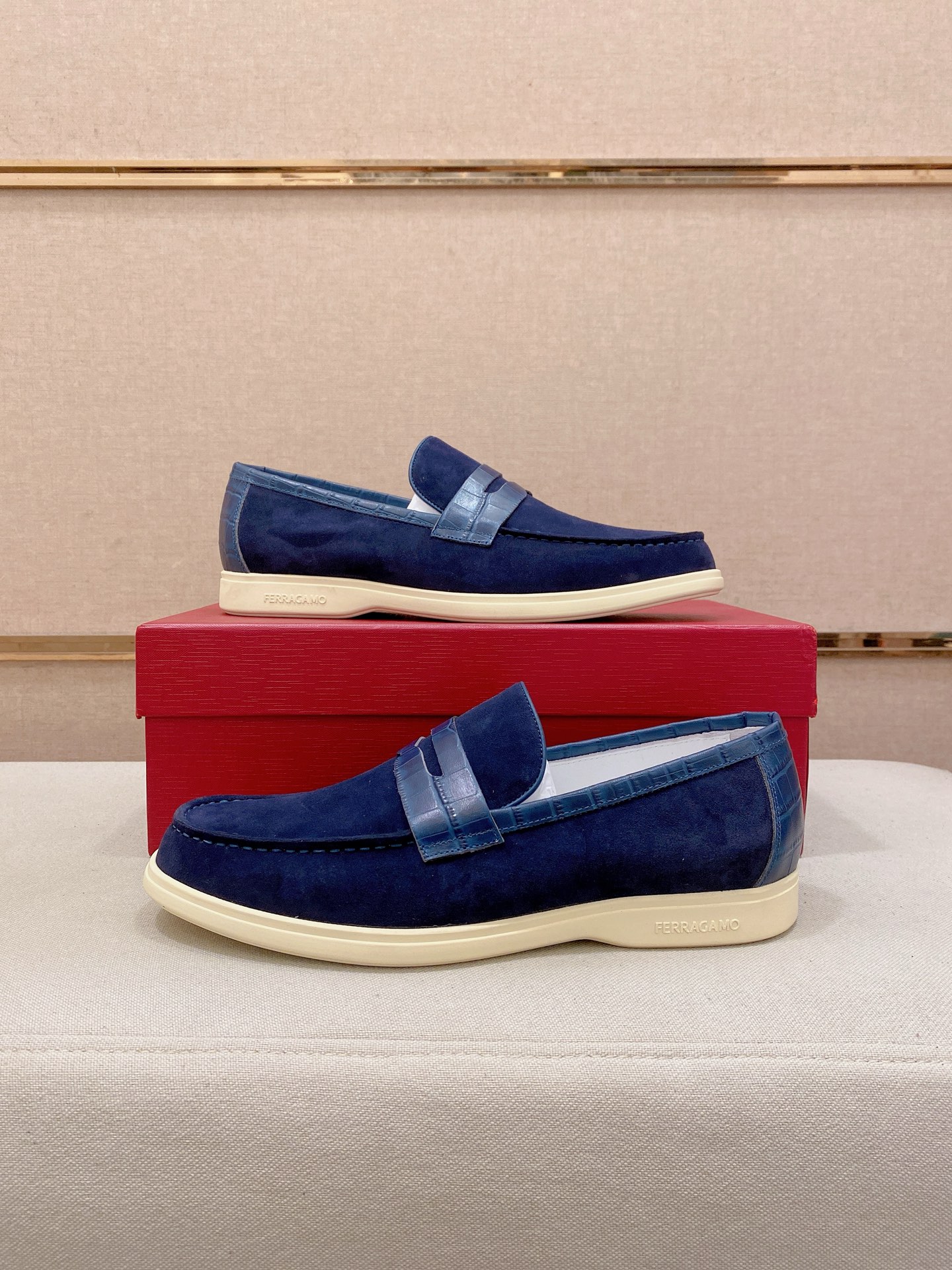 Ferragamo Style Leather Men's Shoes Men's Shoes Men's Shoes detail image 8 from source 783464