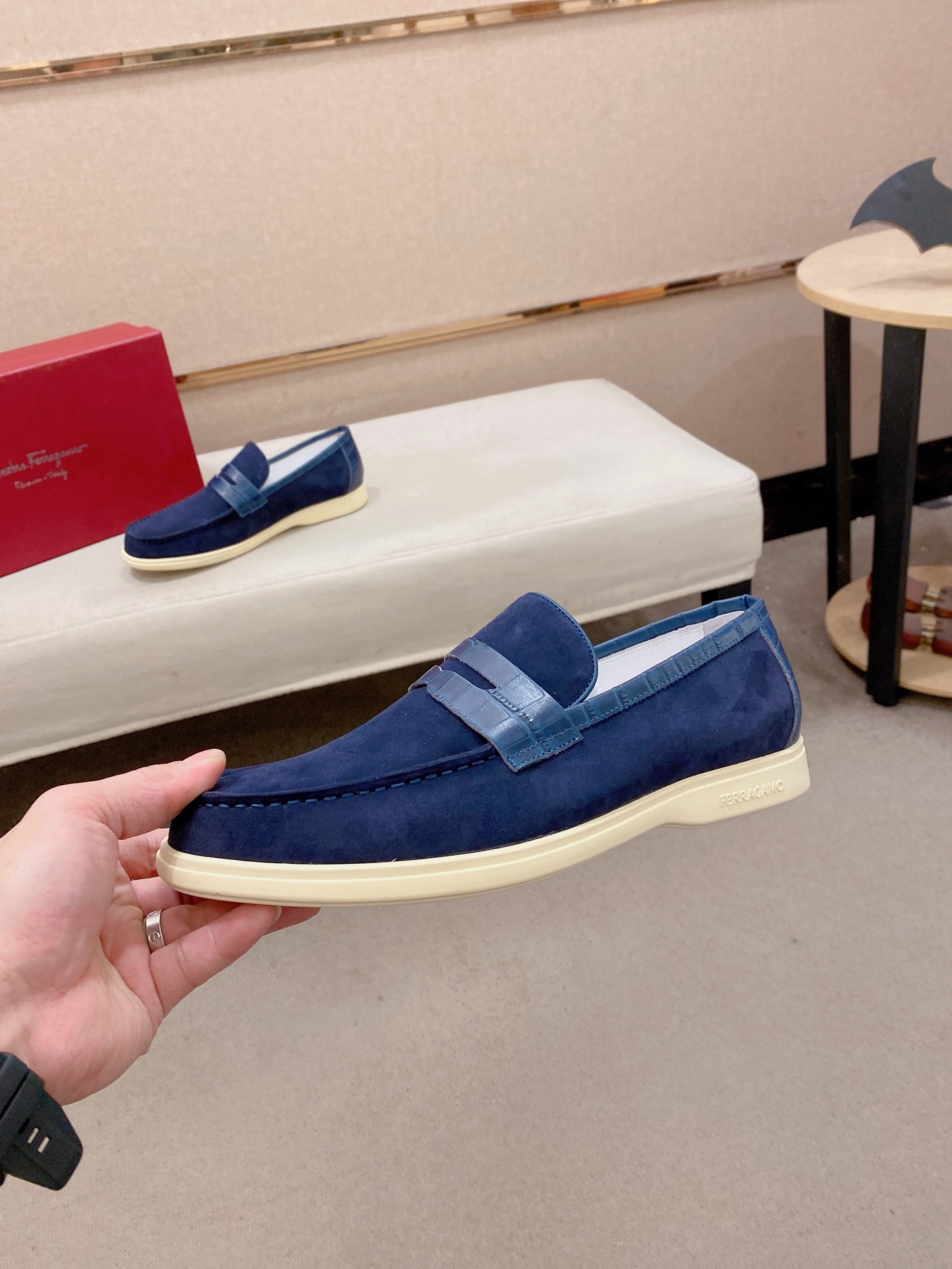 Ferragamo Style Leather Men's Shoes Men's Shoes Men's Shoes detail image 3 from source 783464