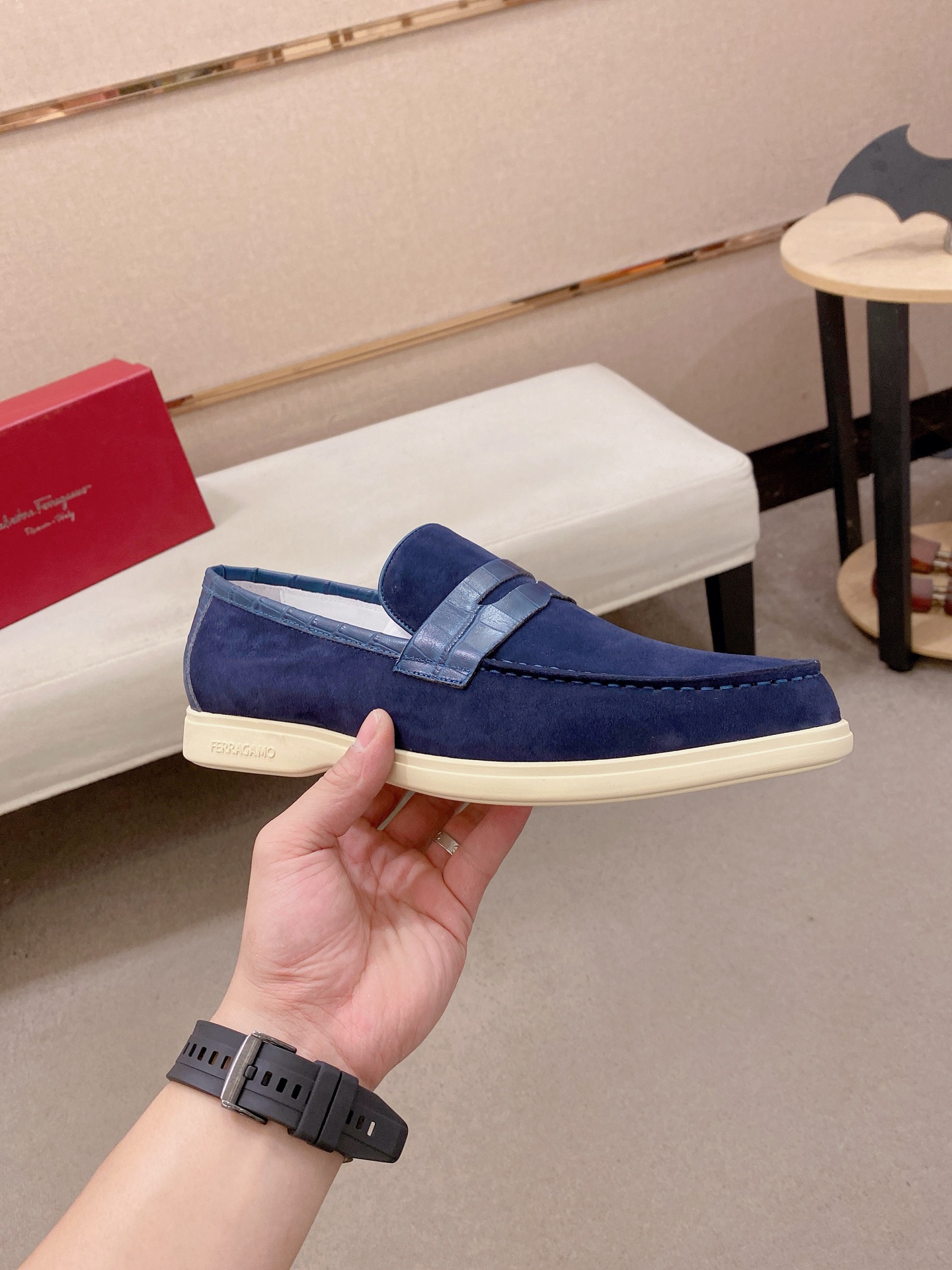 Ferragamo Style Leather Men's Shoes Men's Shoes Men's Shoes detail image 4 from source 783464