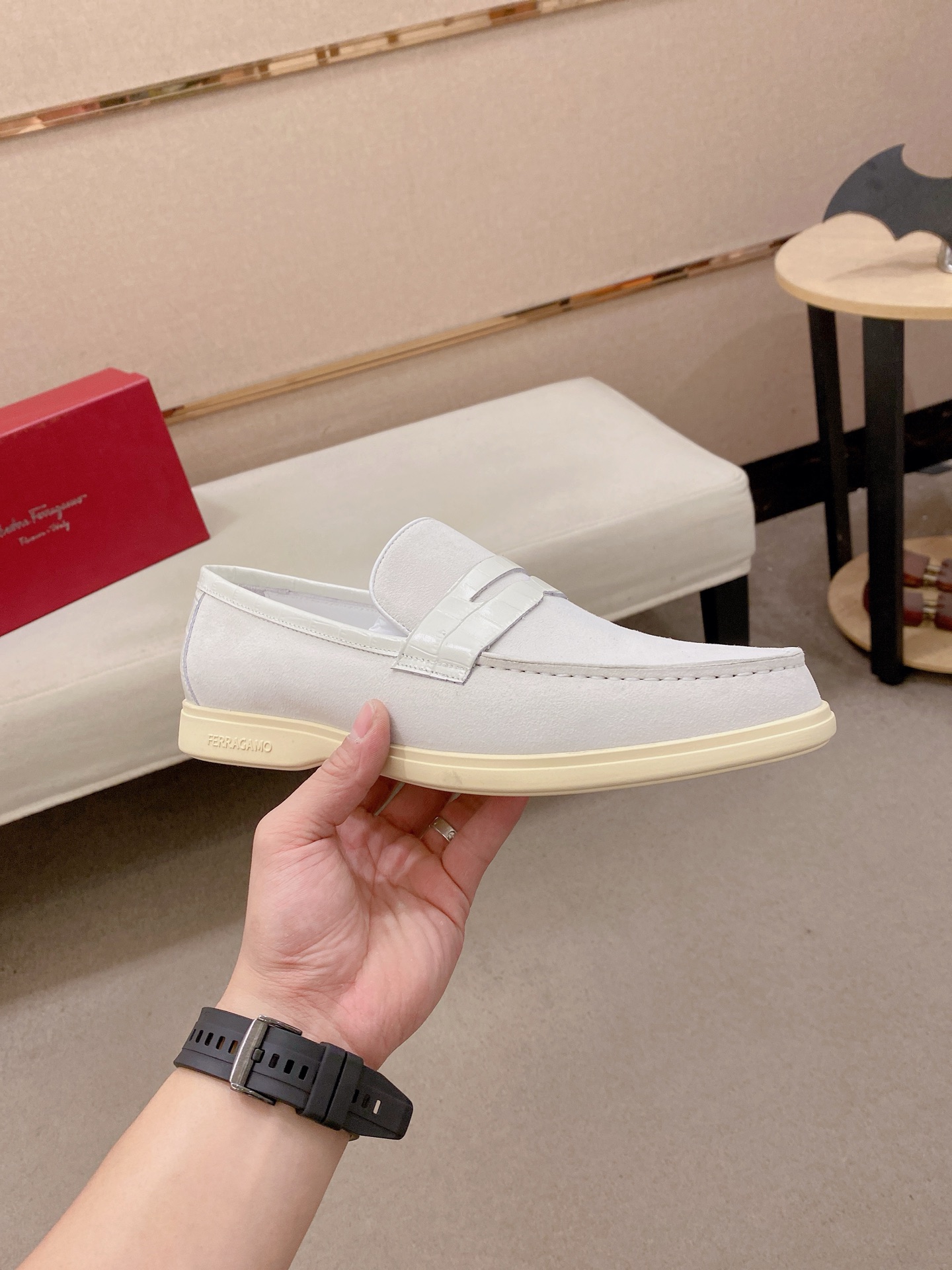 Ferragamo Style Leather Men's Shoes Men's Shoes Men's Shoes detail image 4 from source 783465