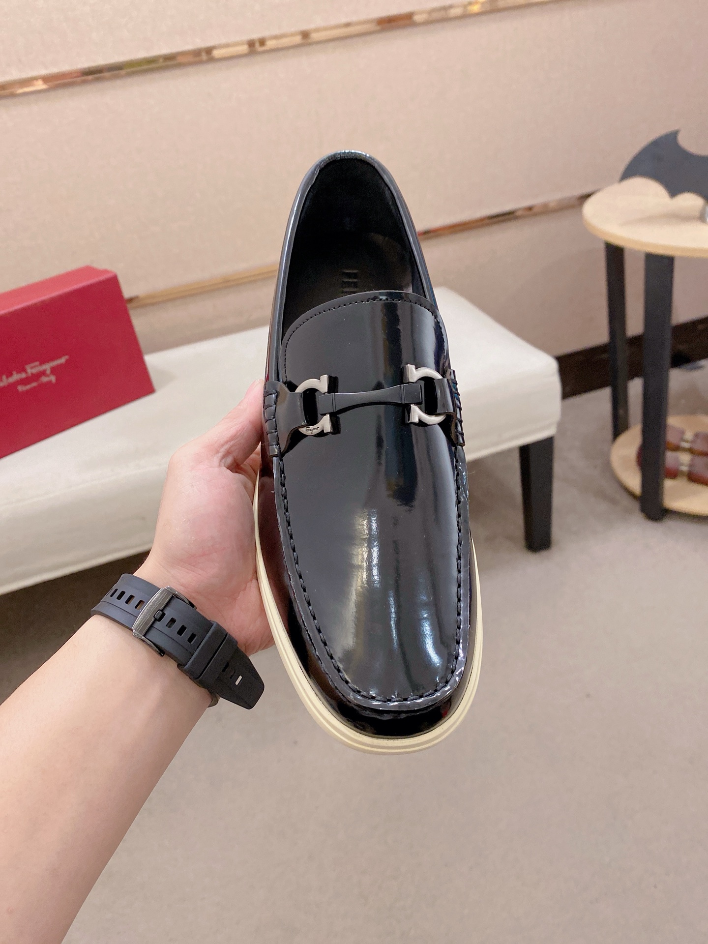 Ferragamo Style Leather Men's Shoes Lookbook Reference image 2