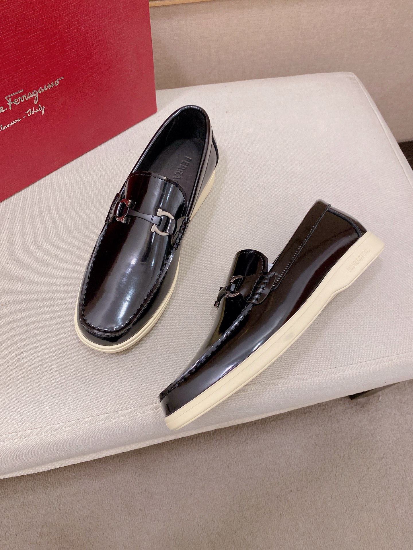 Ferragamo Style Leather Men's Shoes Men's Shoes Men's Shoes detail image 7 from source 783466