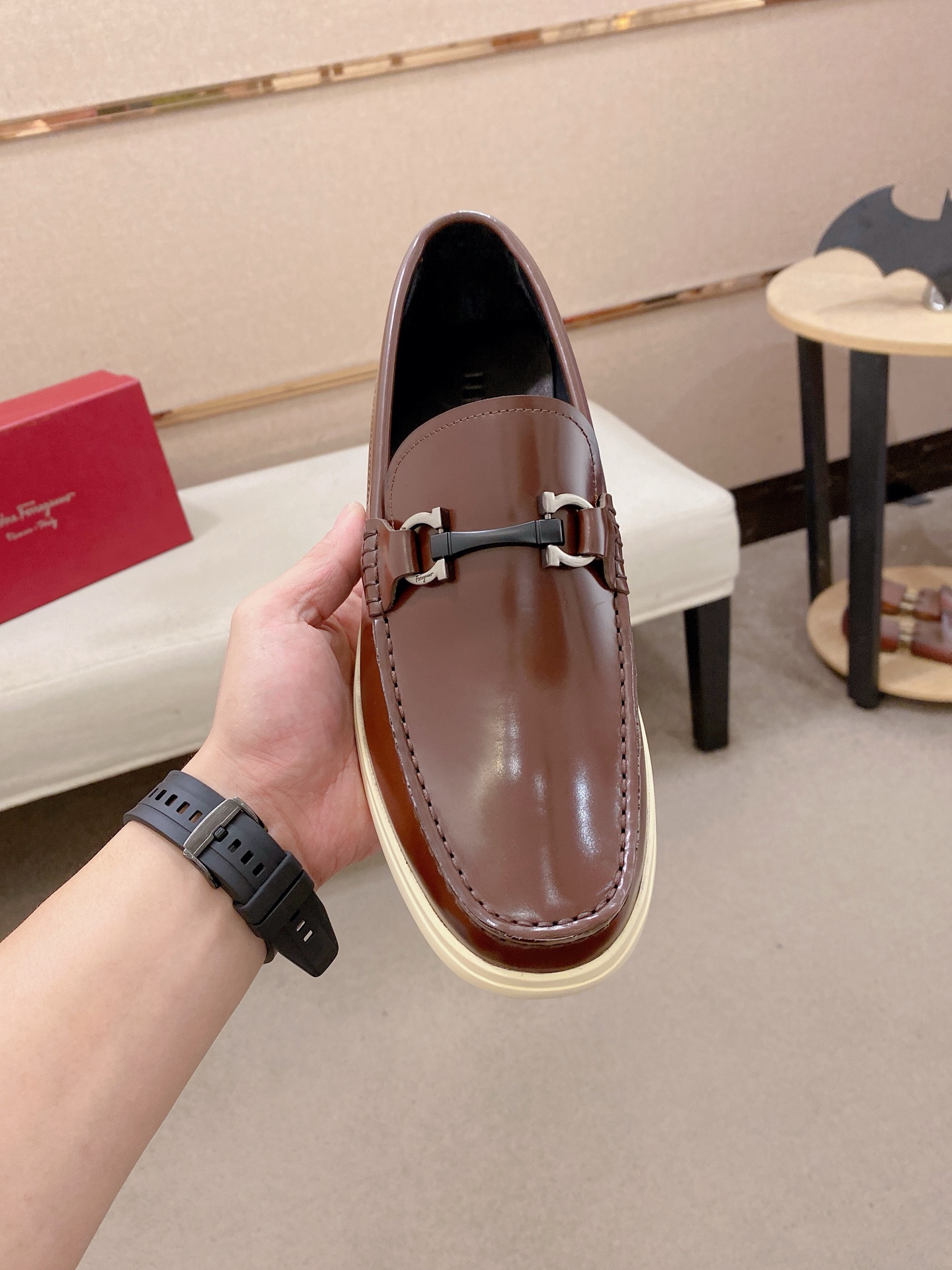 Ferragamo Style Leather Men's Shoes Lookbook Reference image 2