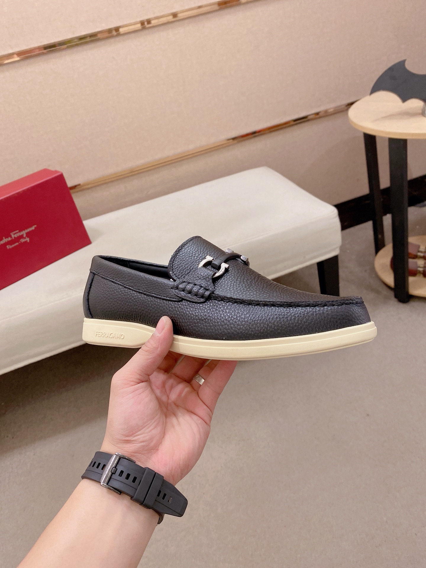 Ferragamo Style Leather Men's Shoes Men's Shoes Men's Shoes detail image 4 from source 783468