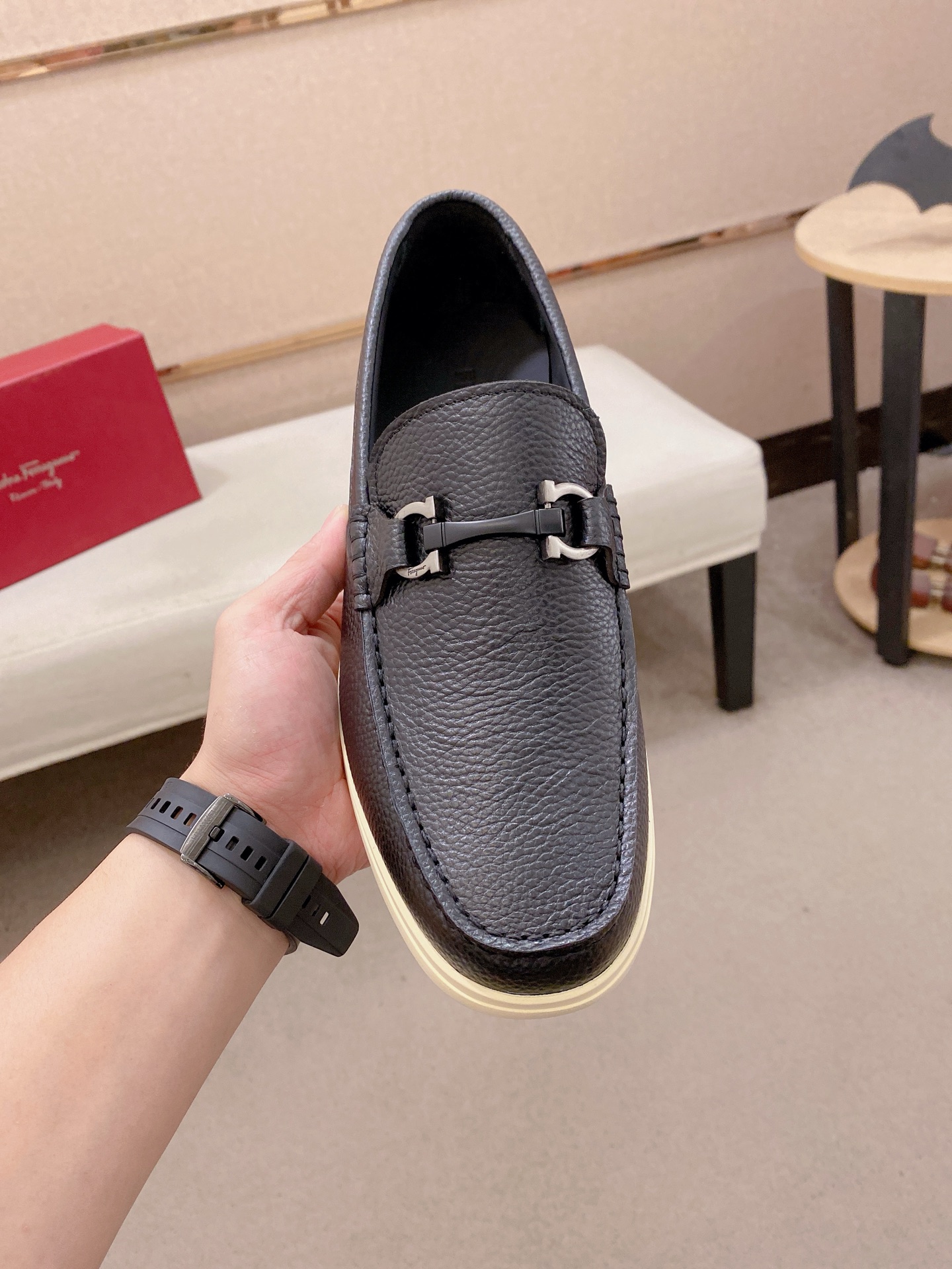 Ferragamo Style Leather Men's Shoes Lookbook Reference image 2