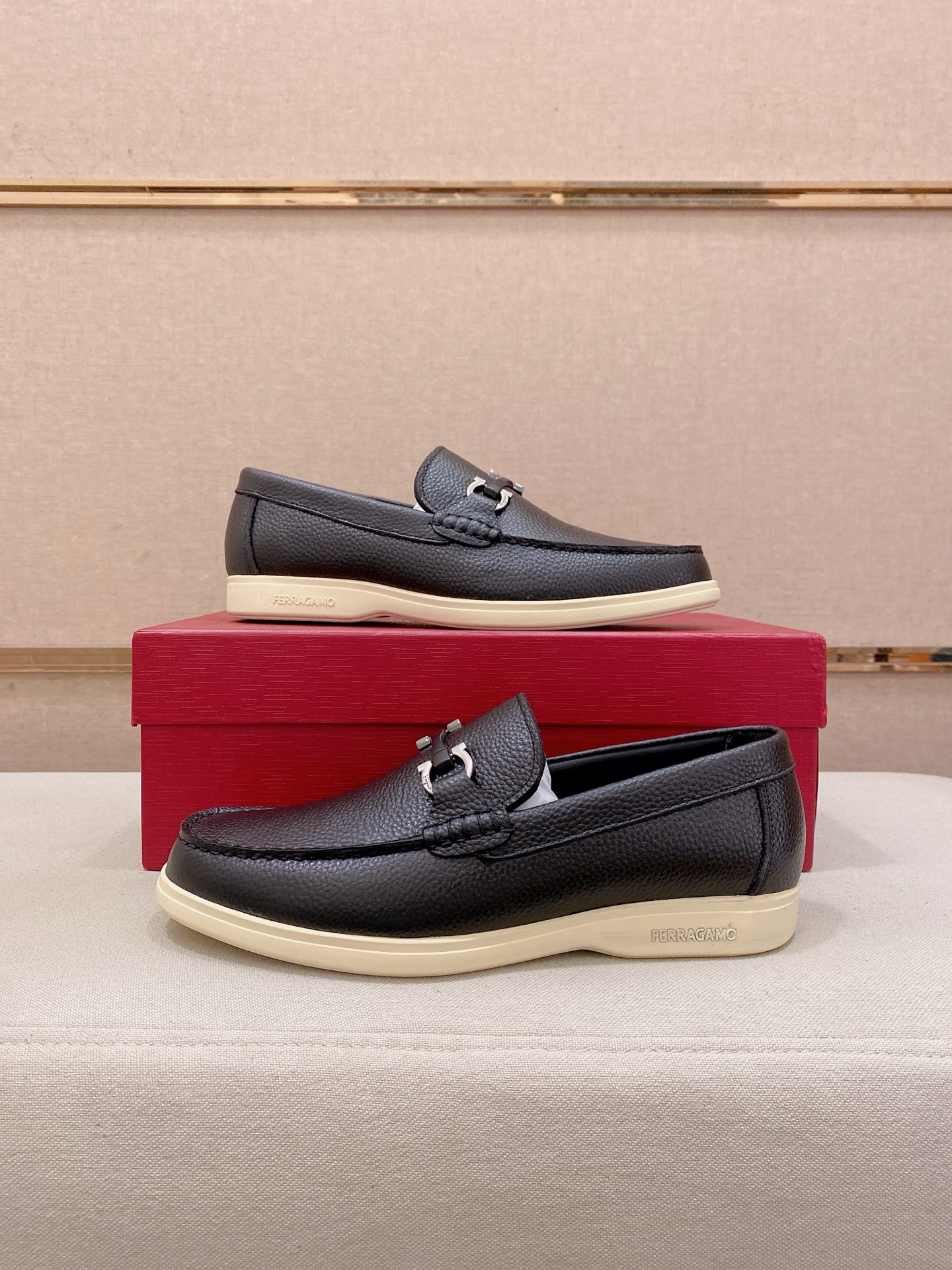 Ferragamo Style Leather Men's Shoes Men's Shoes Men's Shoes detail image 8 from source 783468