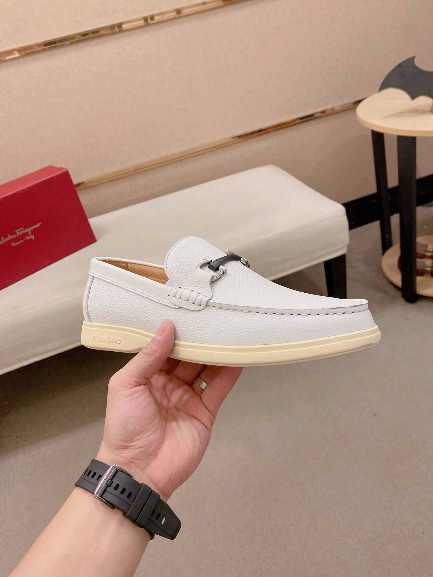 Ferragamo Style Leather Men's Shoes Men's Shoes Men's Shoes detail image 4 from source 783469