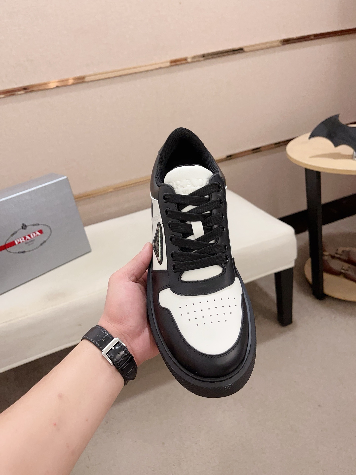 Prada Style Leather Men's Shoes Lookbook Reference image 2