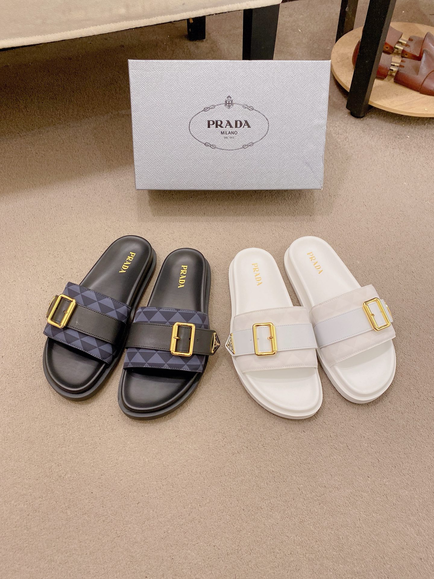 Prada Style Leather Men's Shoes style reference detail image 9 from source 782070