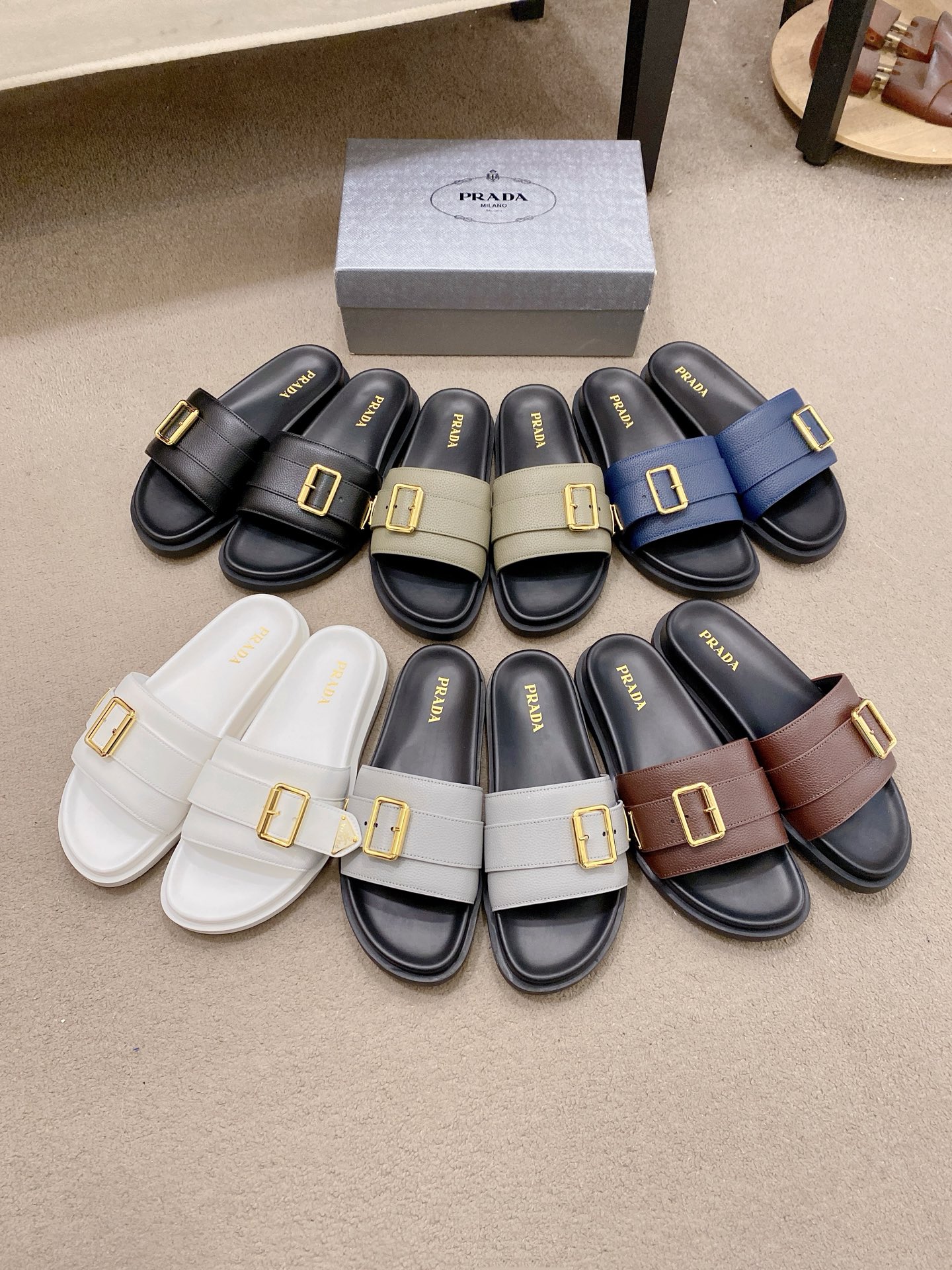 Prada Style Leather Men's Shoes style reference detail image 9 from source 782078