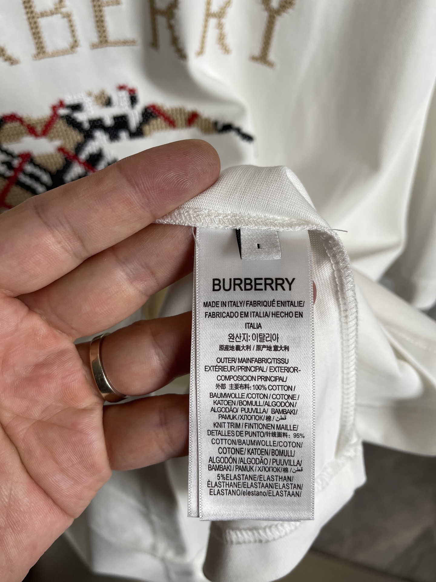 Burberry  T恤服装,男,女 9