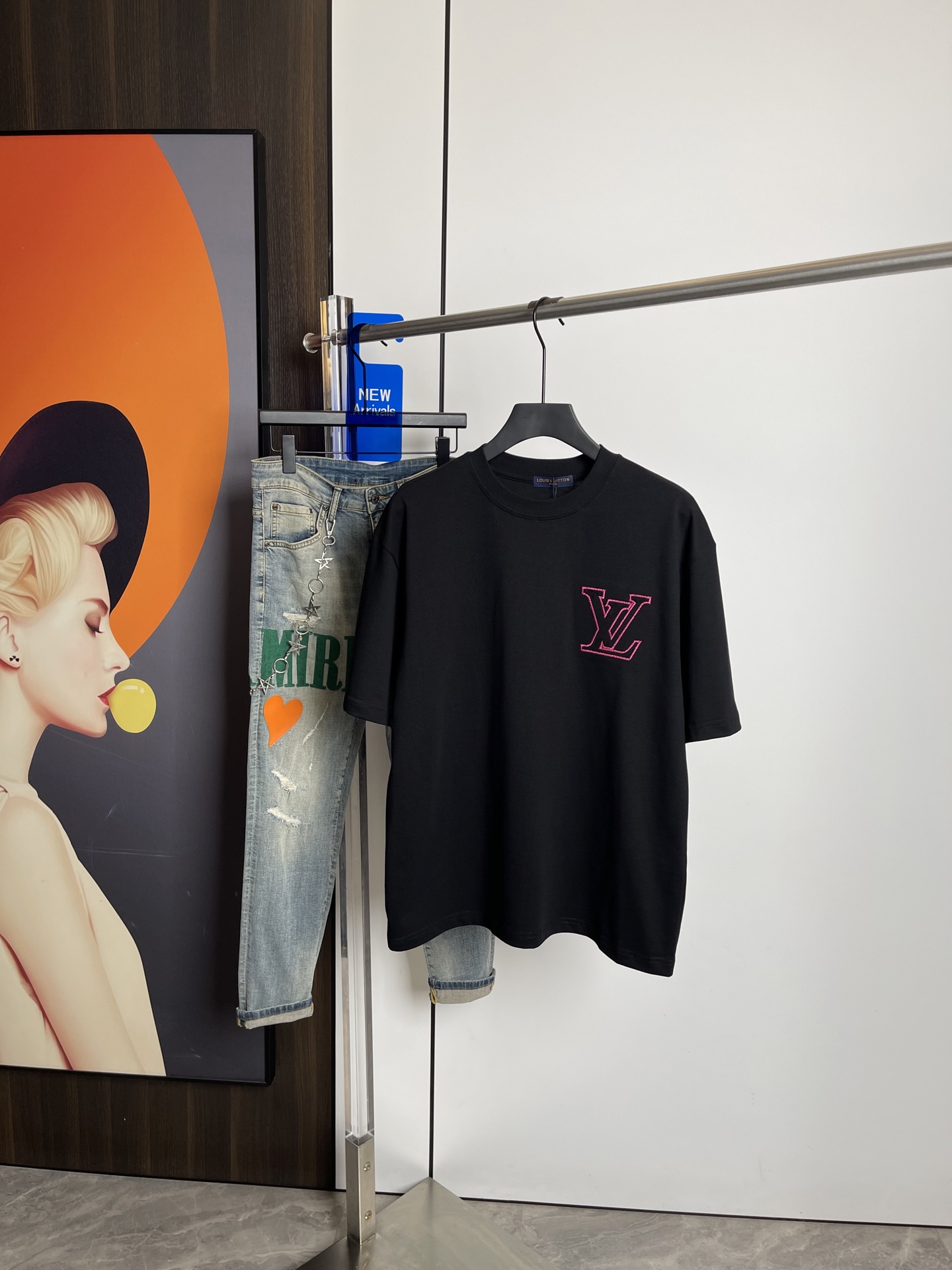 Lv2025夏季新品短袖T恤，一比一原版刺绣印花.三标齐 ！简...