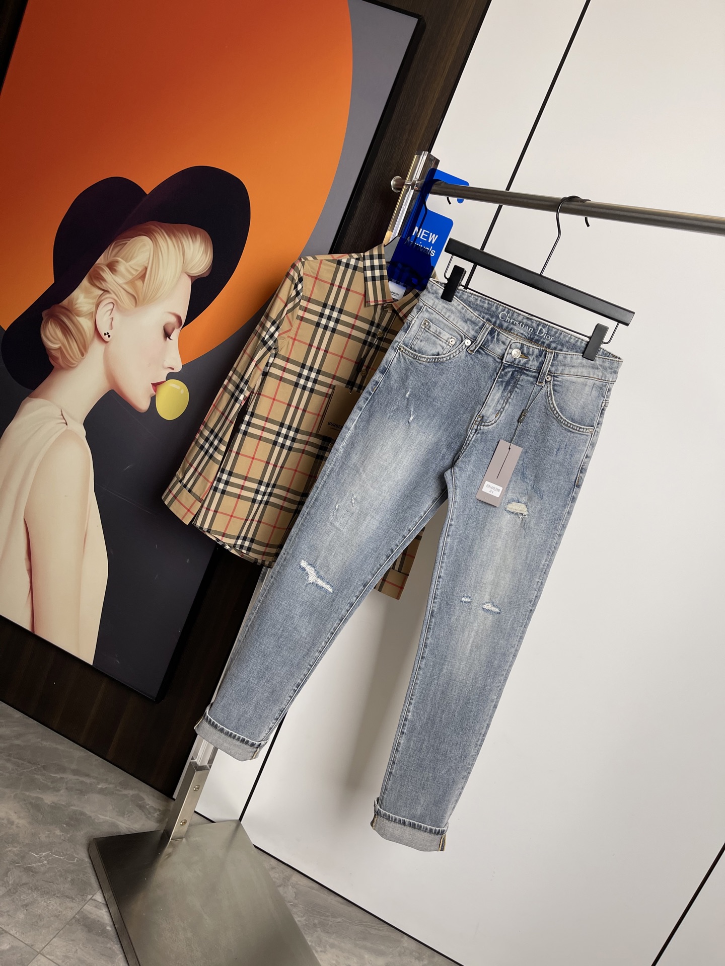 Dior2025夏季新款！薄款原单狠货牛仔裤，原版五金皮牌 ！...